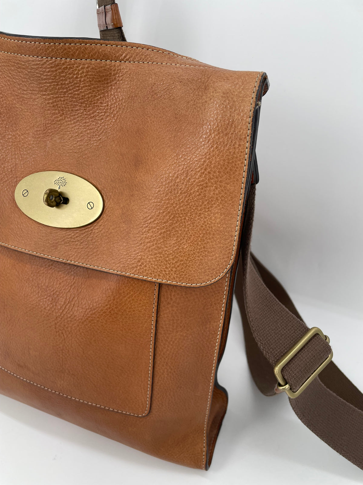 Preloved Mulberry Antony Messenger Crossbody Bag, Large
