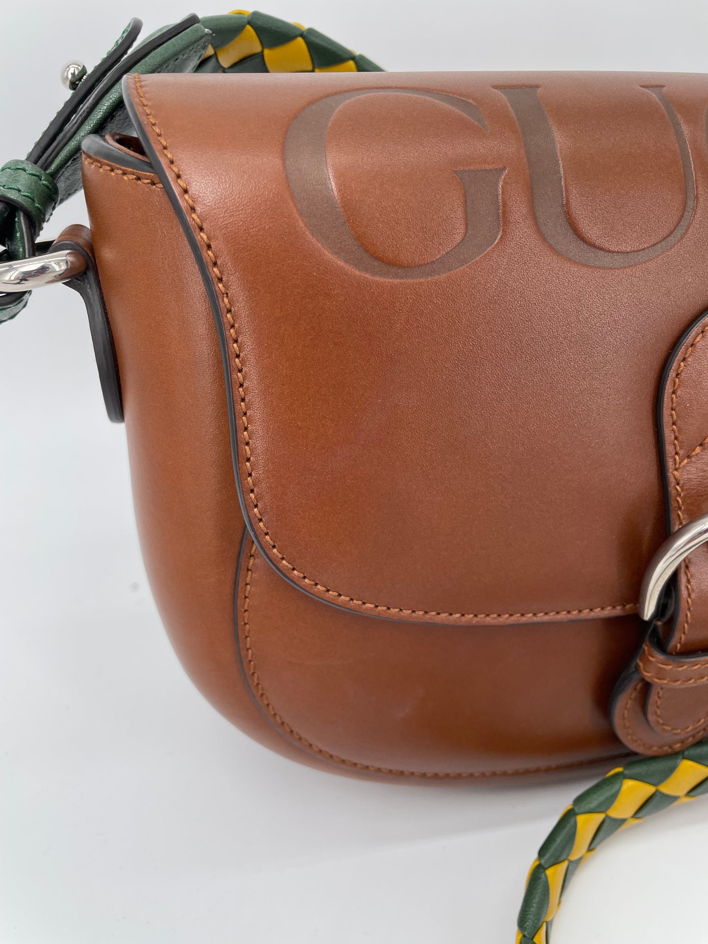 Preloved Gucci Embossed Aria Logo bag, Small