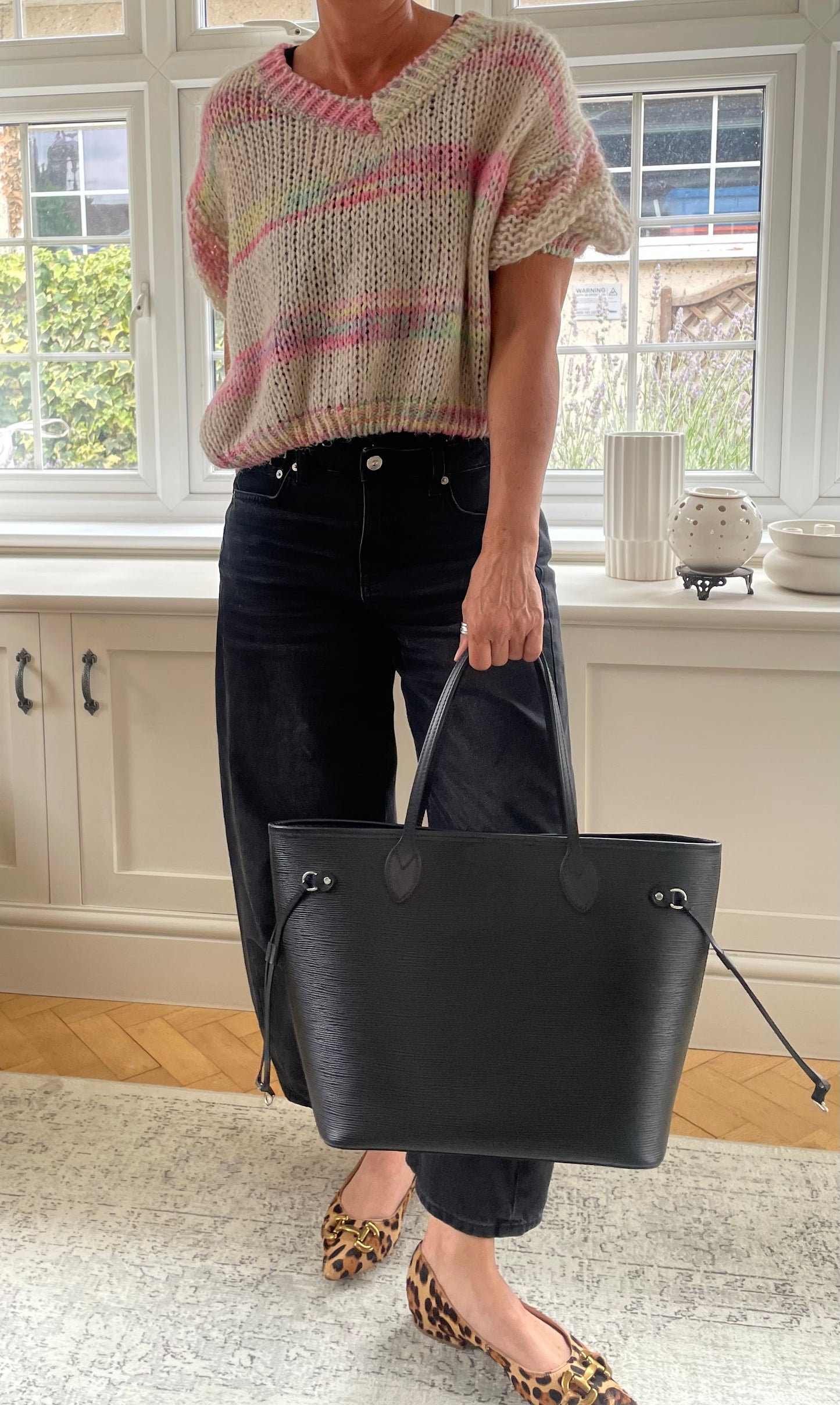 Preloved Louis Vuitton Neverfull Tote Bag in Epi Leather,  MM