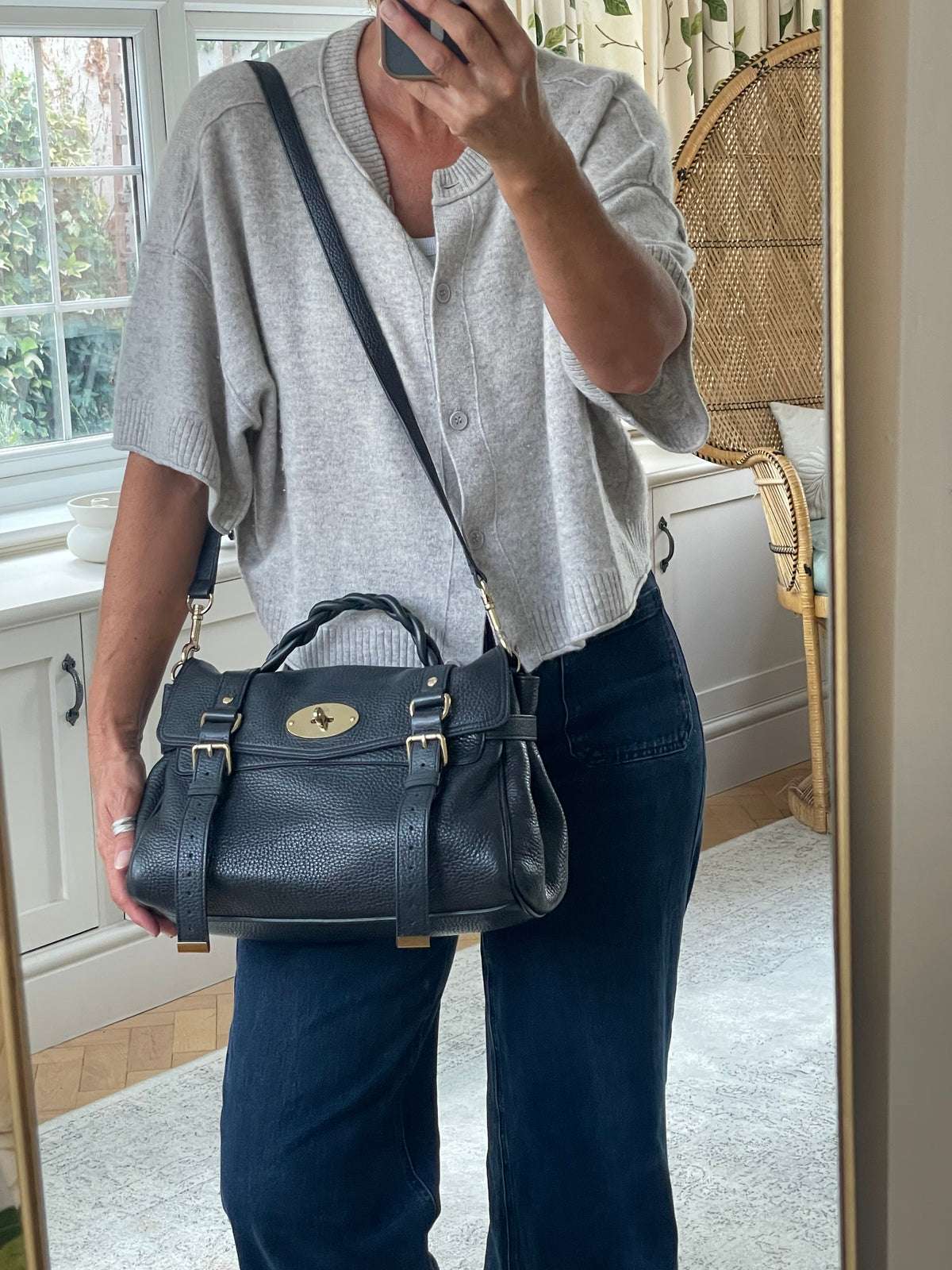 Preloved Mulberry Alexa Satchel Bag, Medium