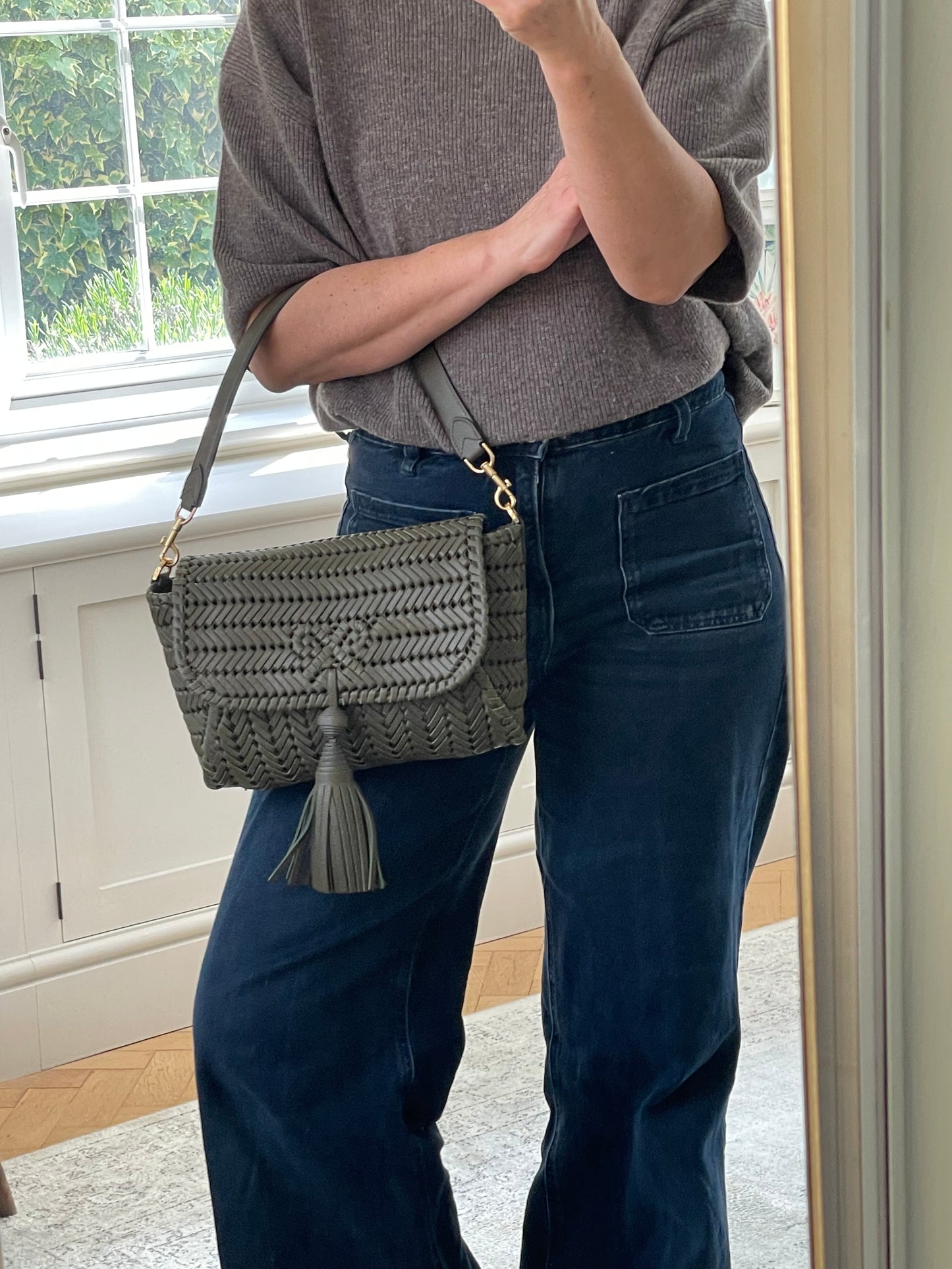 Preloved Anya Hindmarch Neeson Tassel Shoulder Bag