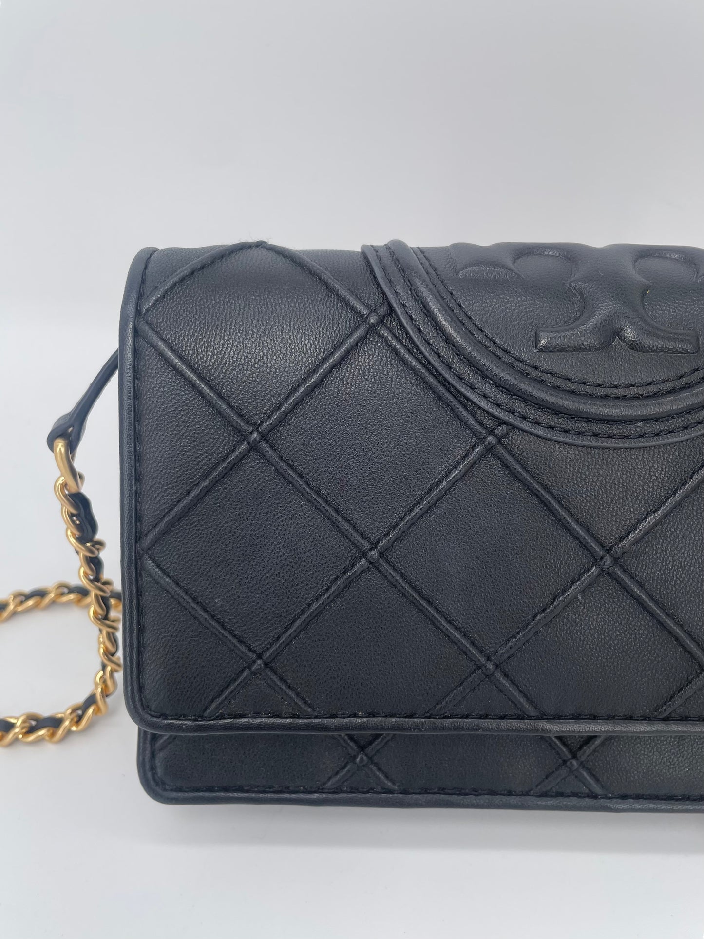 Preloved Tory Burch Fleming Soft Chain Wallet