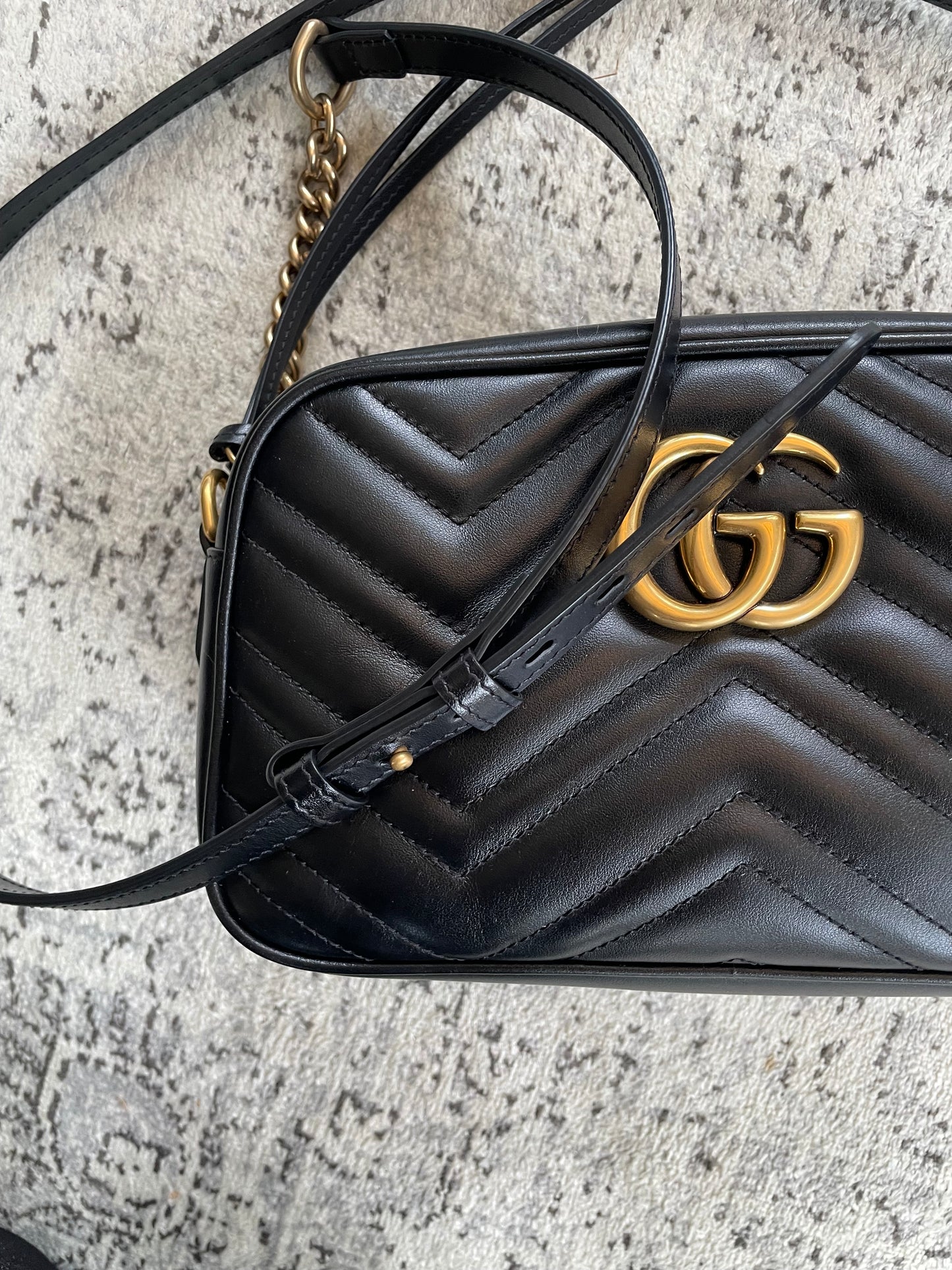 Preloved Gucci Marmont Shoulder Bag, Small