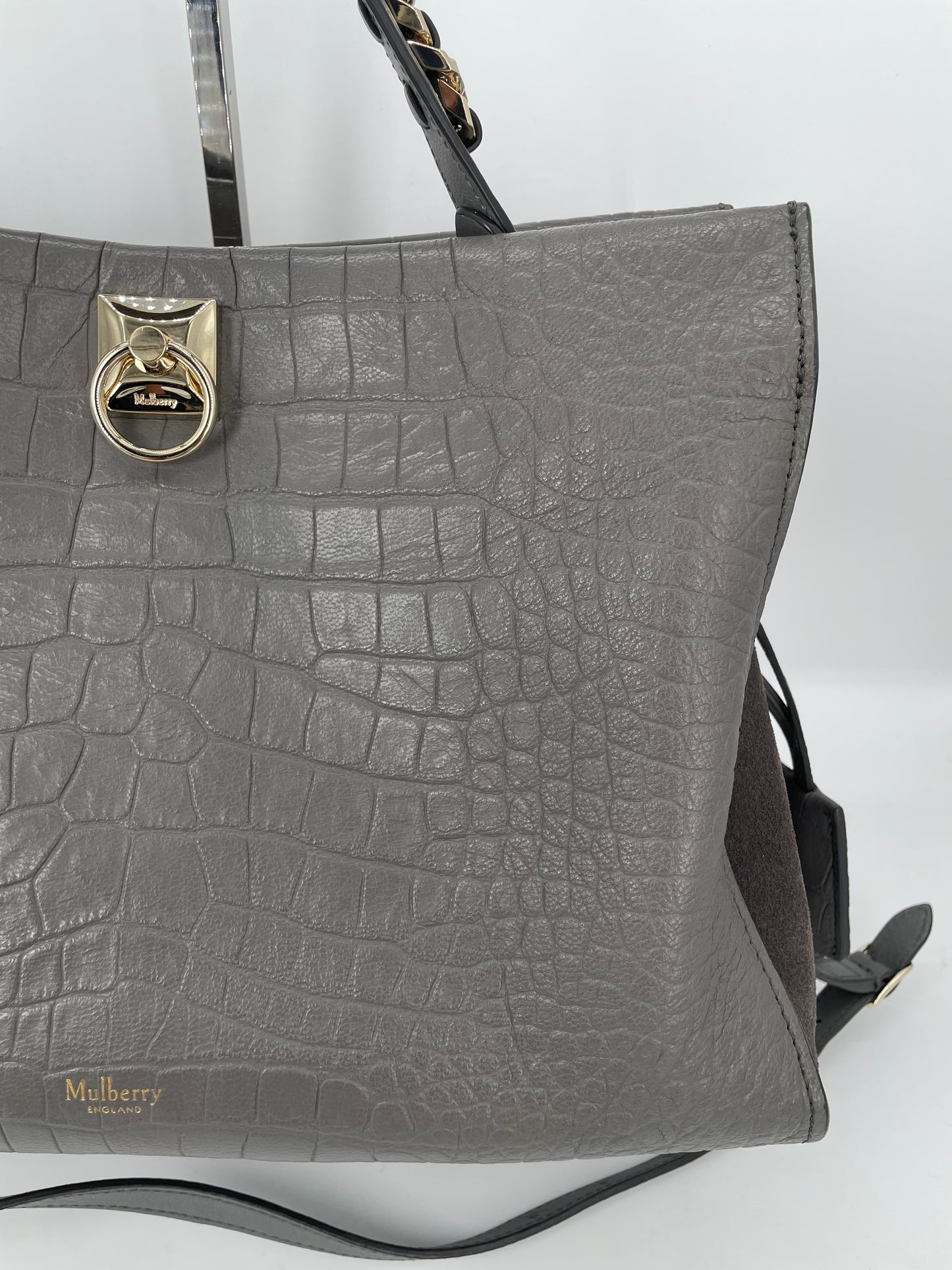 Preloved Mulberry Iris Top Handle Bag, Large