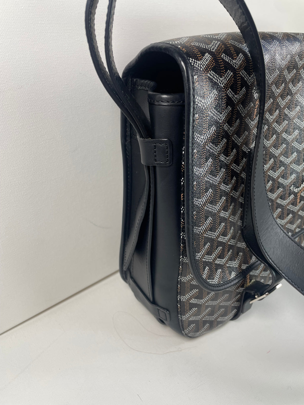 Preloved Goyard Goyardine Belvedere Messenger Bag, GM