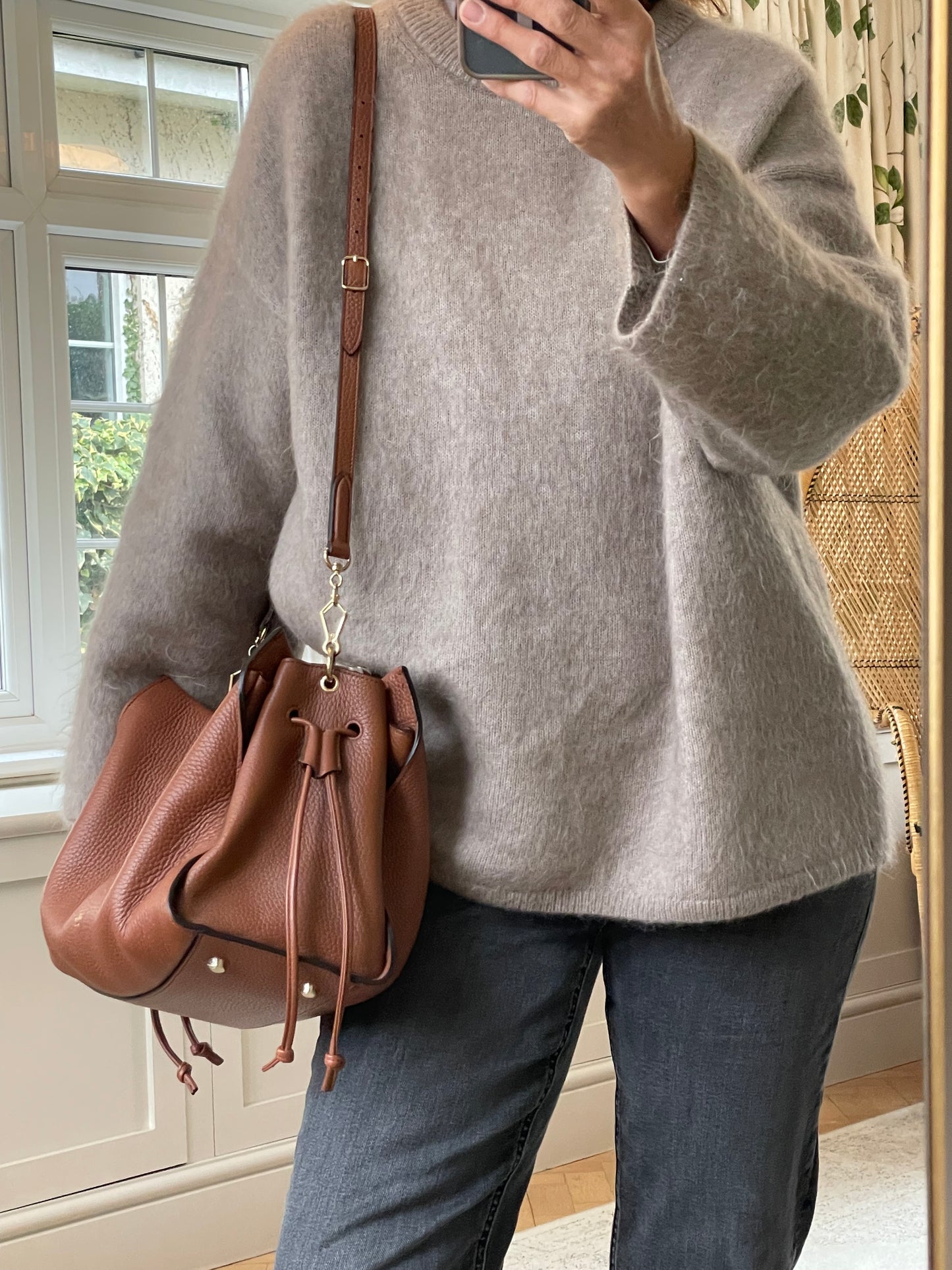 Preloved Mulberry Iris Top Handle Tote Bag, Large