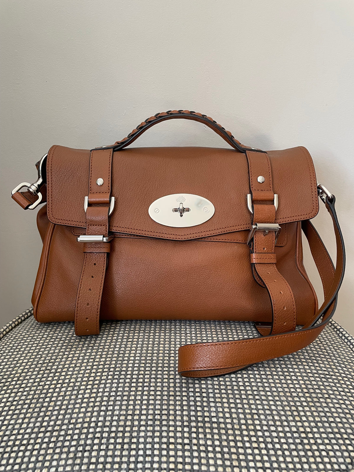 Preloved Mulberry Alexa Satchel Bag, Medium