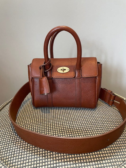 Preloved Mulberry Bayswater Satchel Bag, Mini