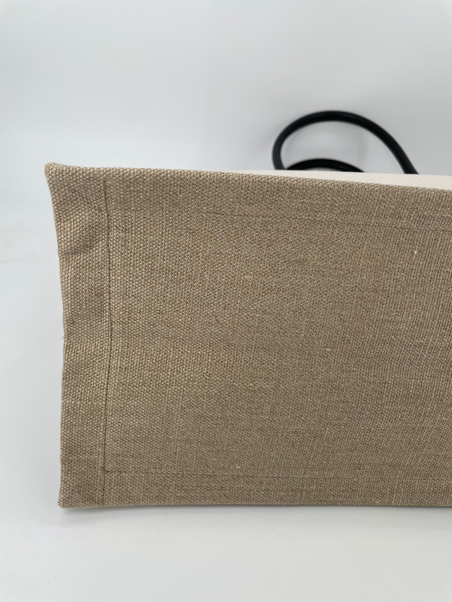 Preloved Yves Saint Laurent Rive Gauche Linen Tote Bag, Large