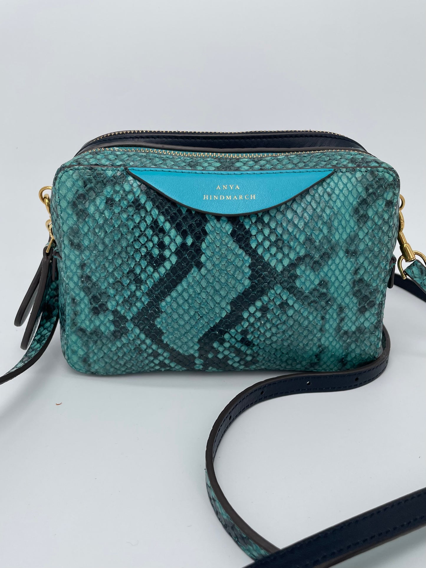 Preloved Anya Hindmarch Double Zip Crossbody Bag