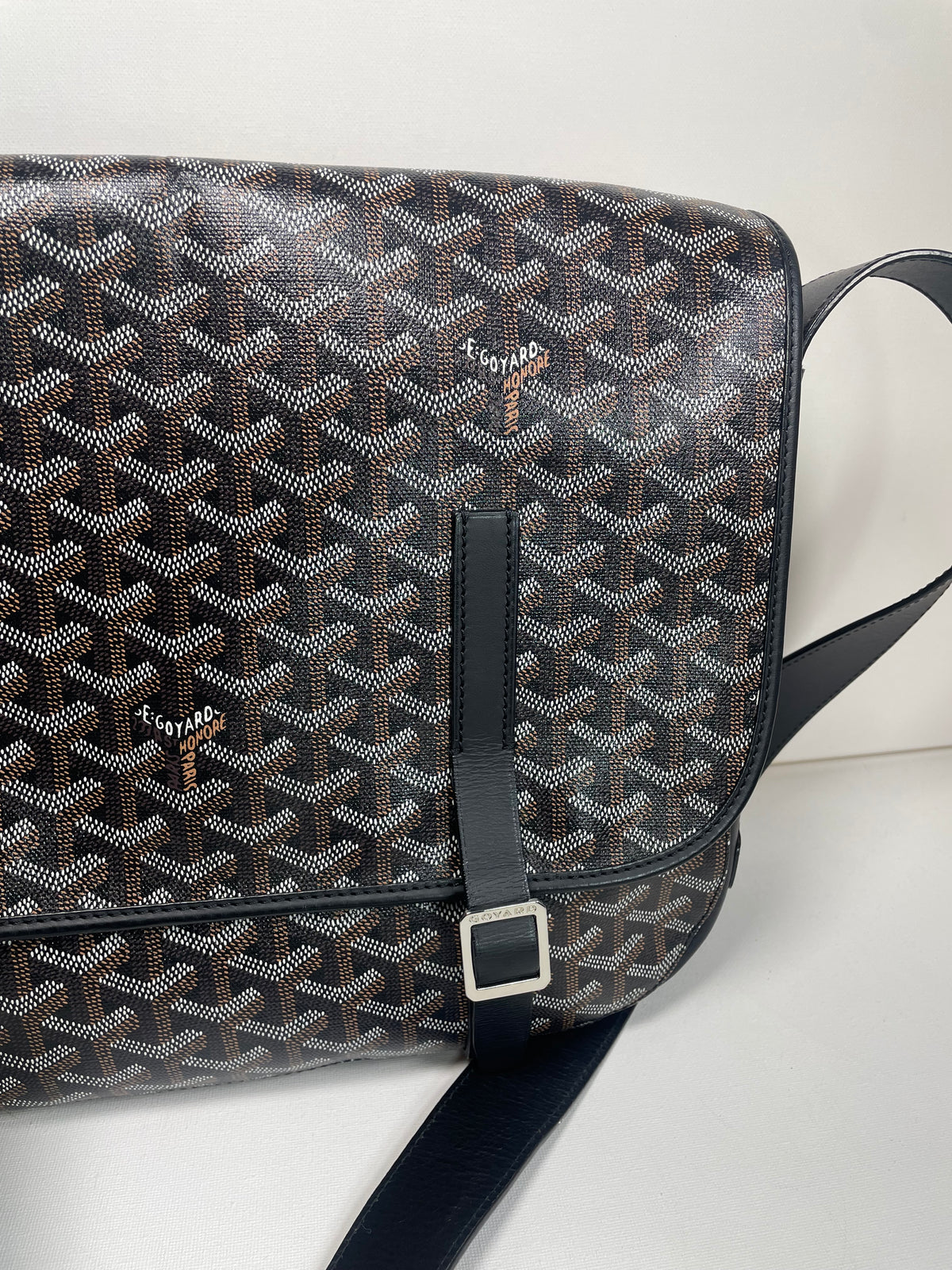Preloved Goyard Goyardine Belvedere Messenger Bag, GM
