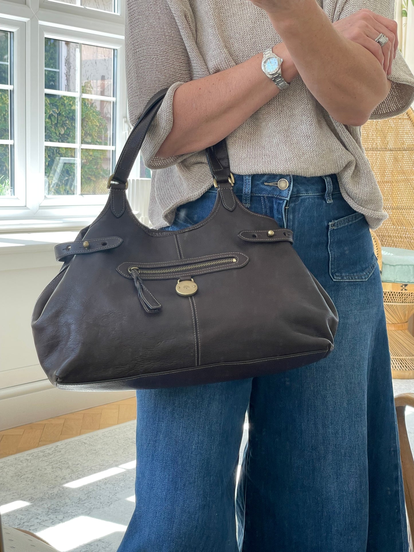 Preloved, Vintage Mulberry Somerset Shoulder Tote