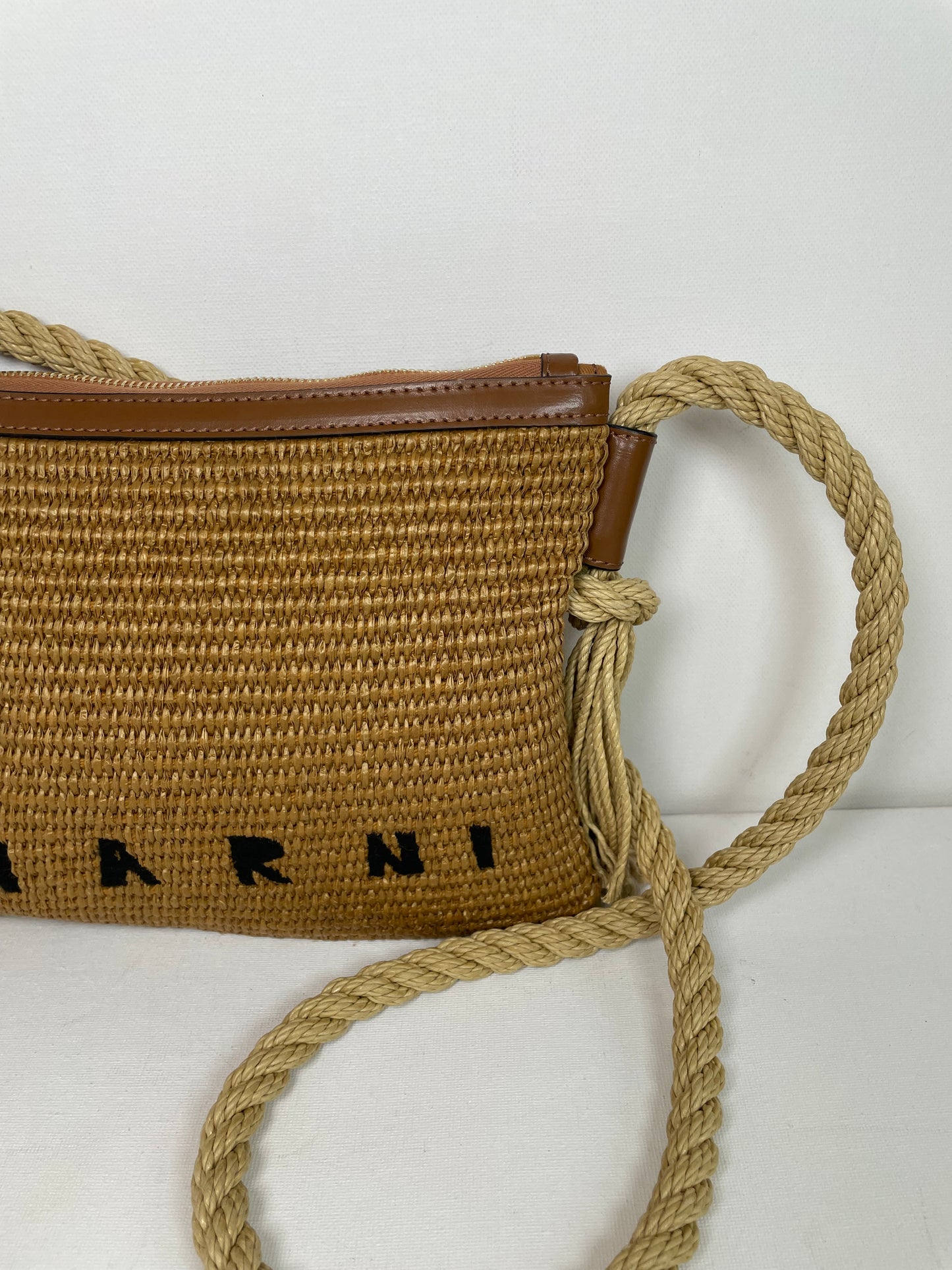 Preloved Marni Marcel Raffia Shoulder Bag