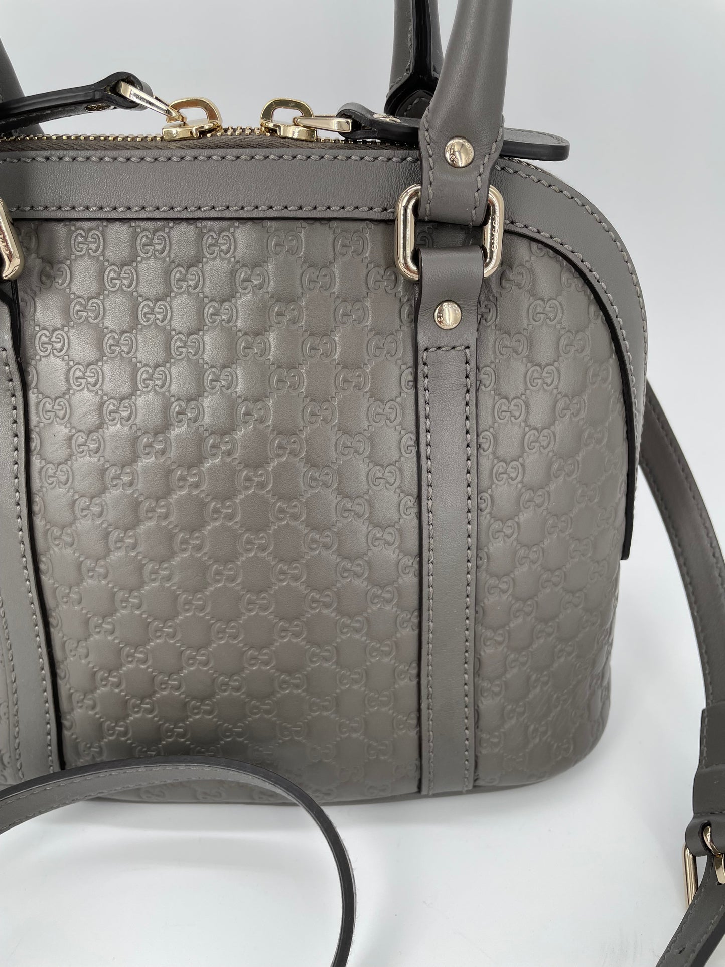 Preloved Gucci Guccissima Dome Shoulder Bag, Mini