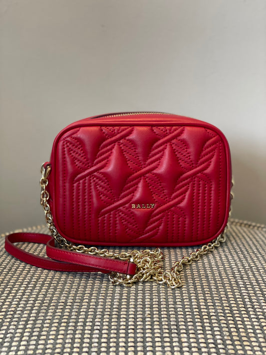 Preloved Bally Quilted Shoulder Bag