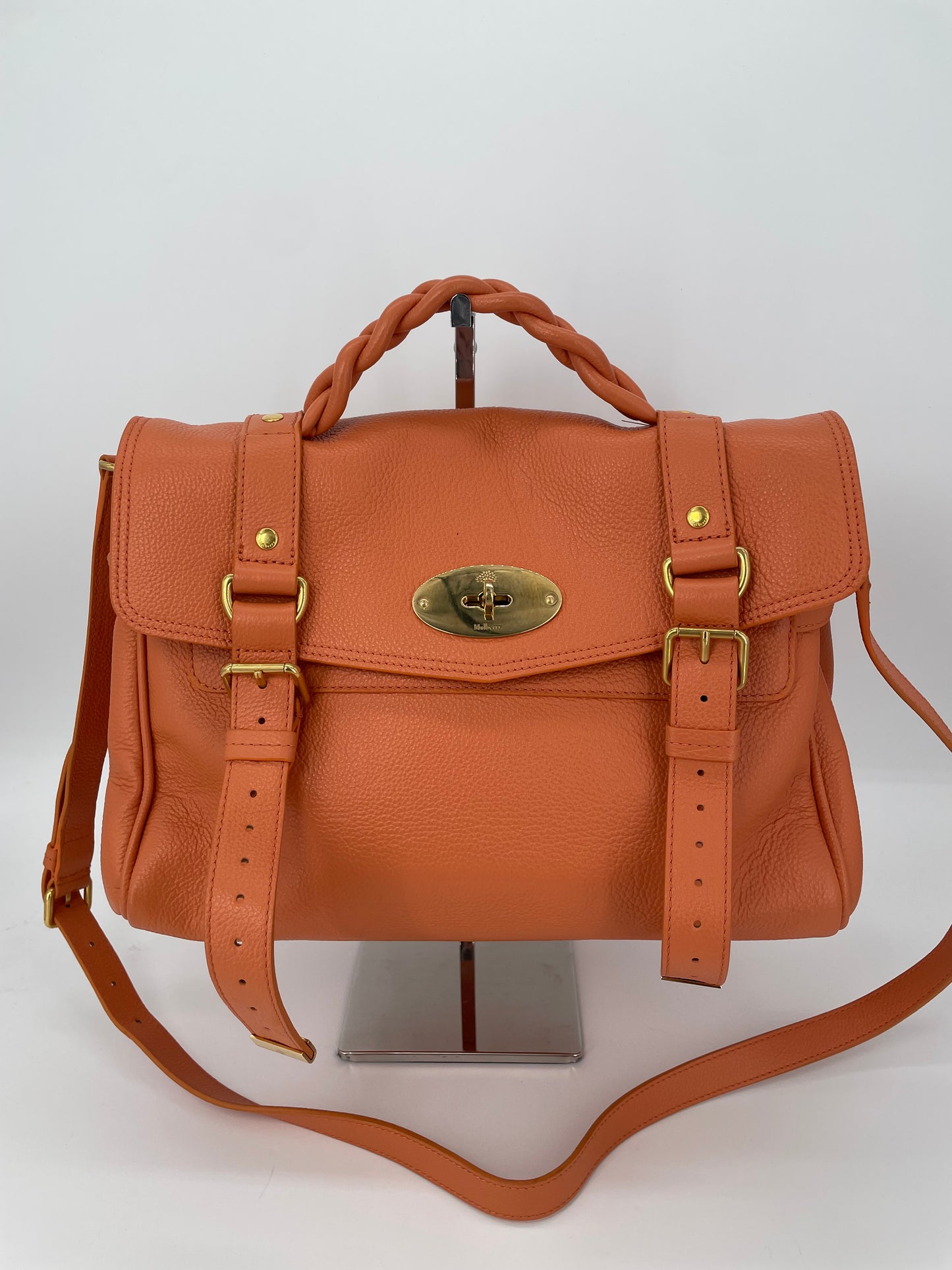 Preloved Mulberry Alexa Satchel Bag, Regular