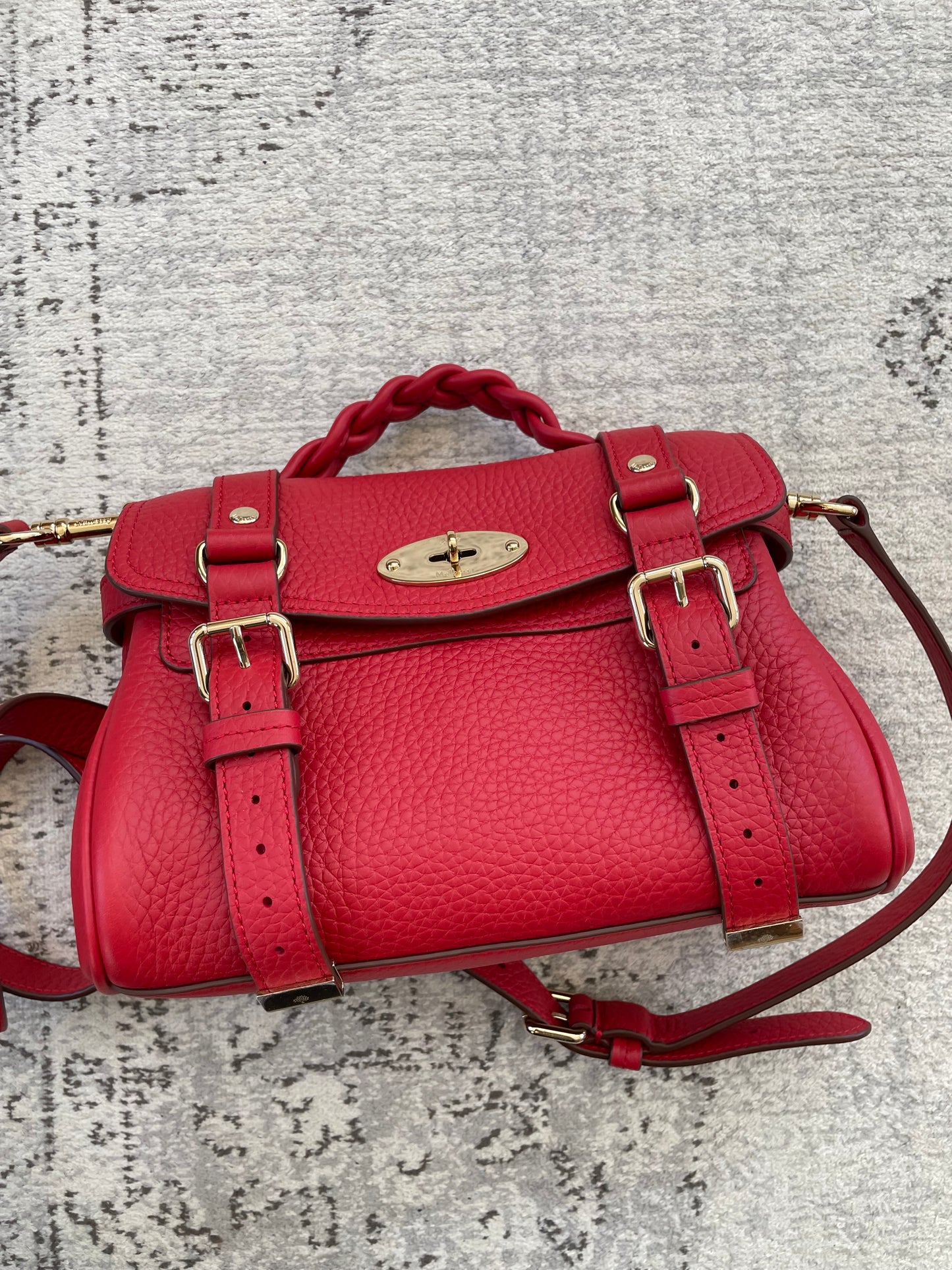Preloved Mulberry Alexa Satchel Bag, Mini