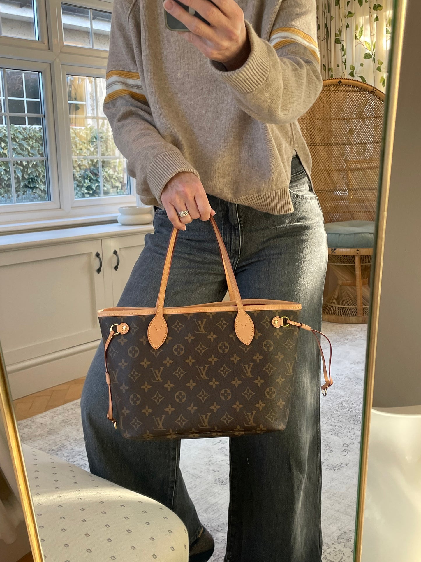 Preloved Louis Vuitton Neverfull Tote Bag, PM