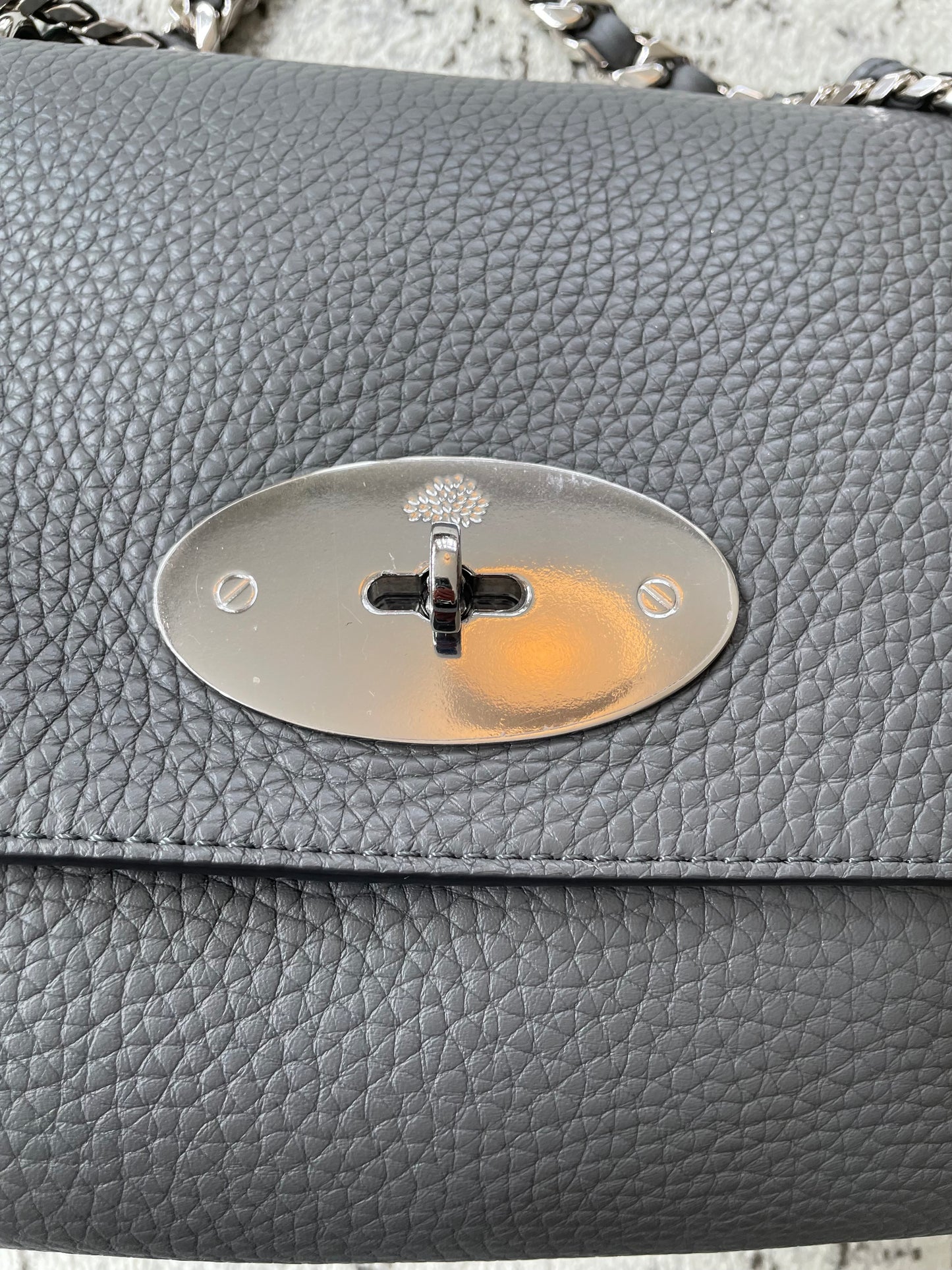 Preloved Mulberry Lily Top Handle Shoulder Bag