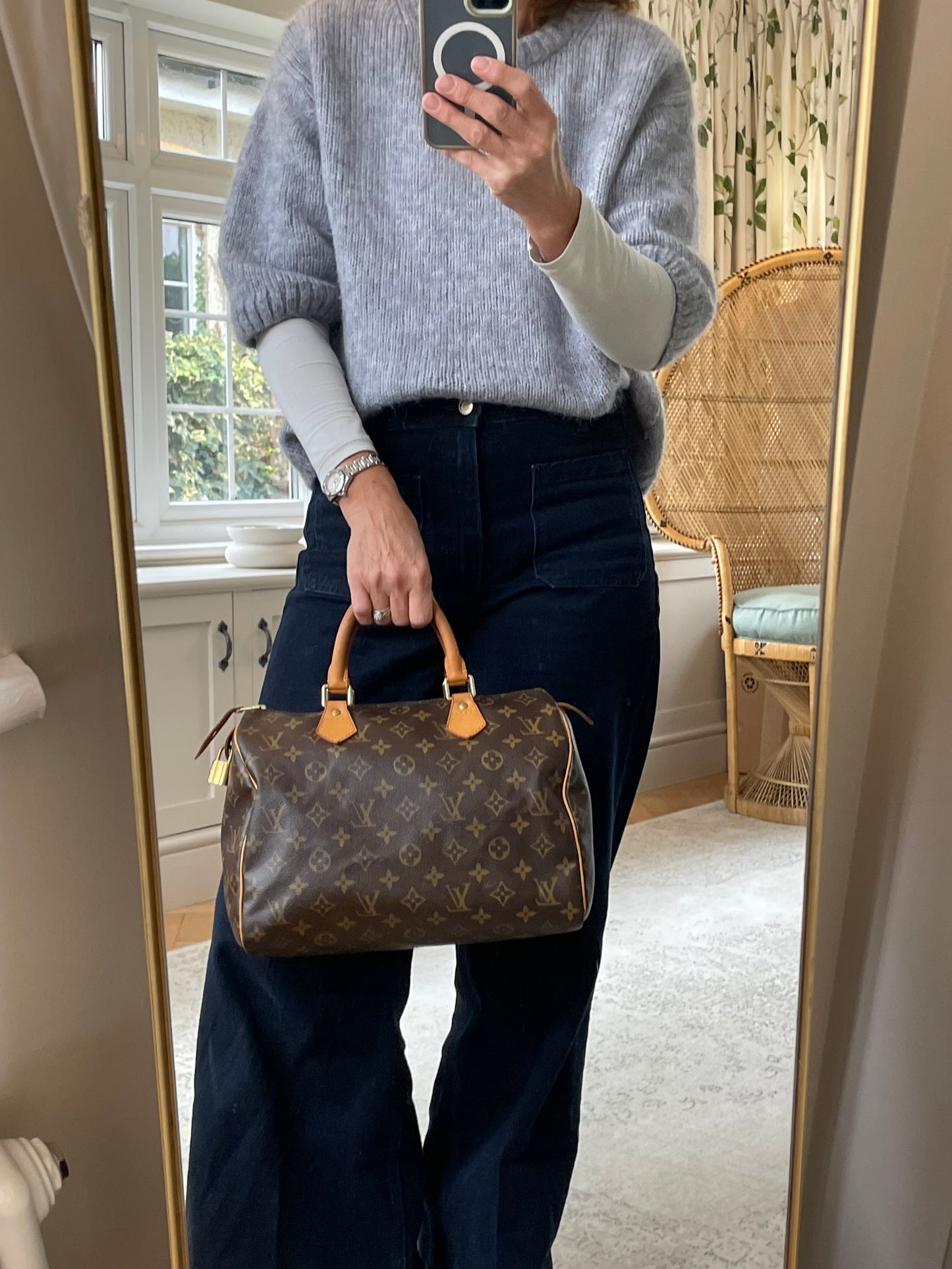 Preloved Vintage Louis Vuitton Speedy Boston Bag, 30