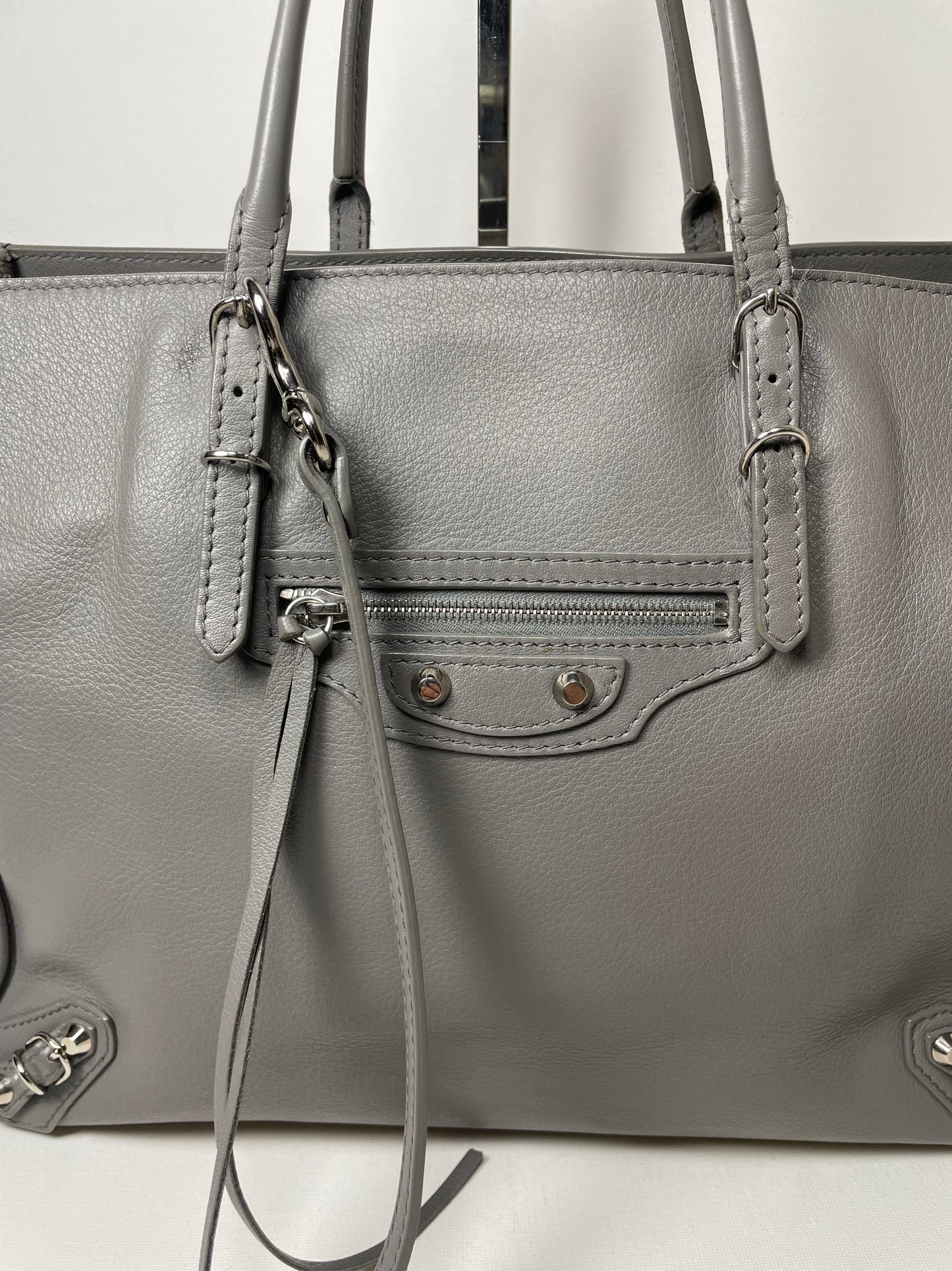 Preloved Balenciaga Papier Side Zip Tote, Medium