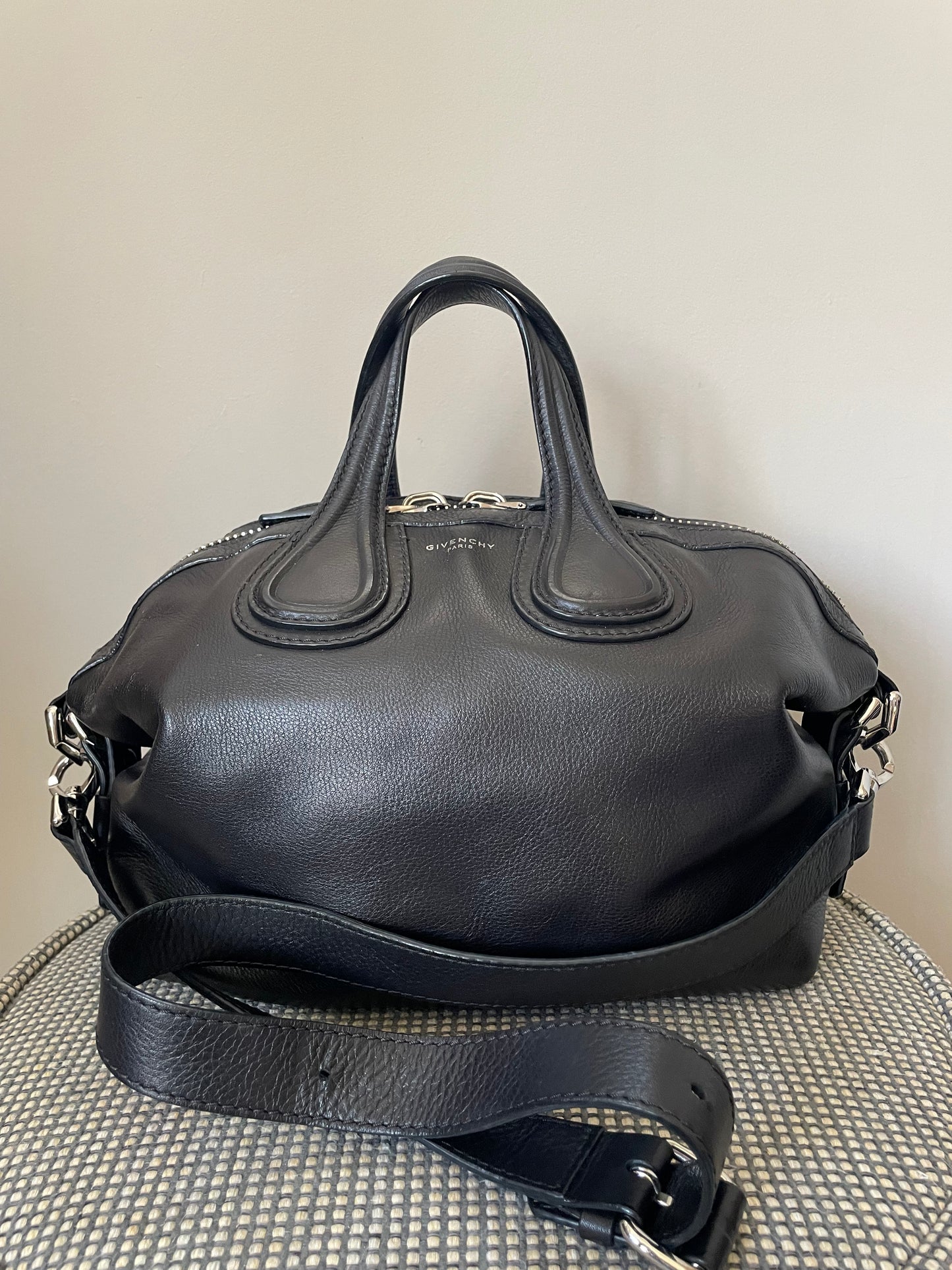 Preloved Givenchy Nightingale Shoulder Tote Bag, Small