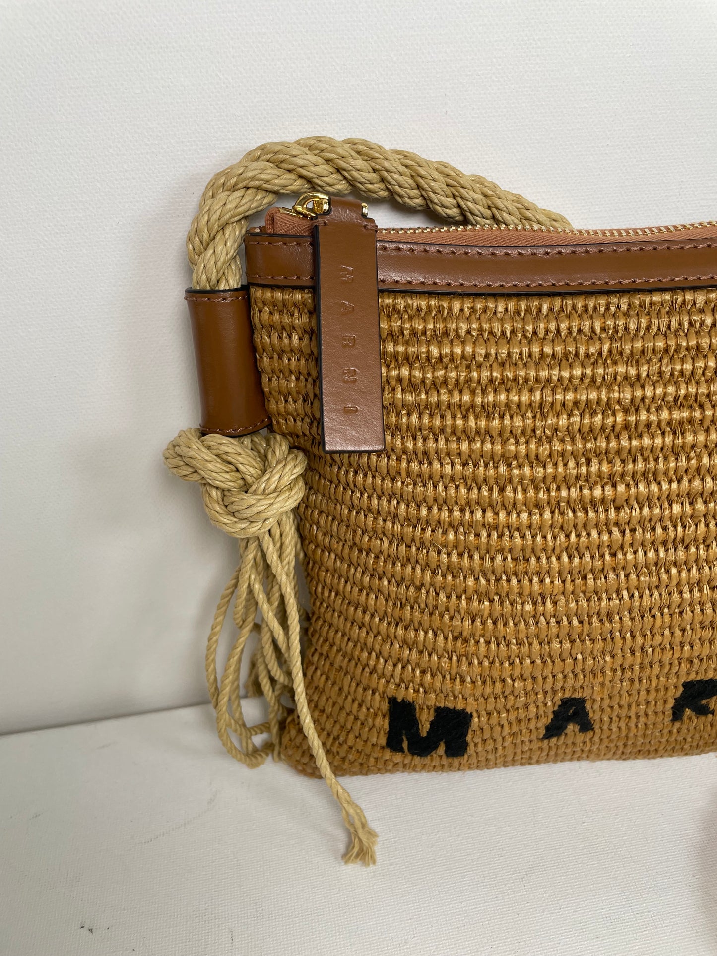 Preloved Marni Marcel Raffia Shoulder Bag