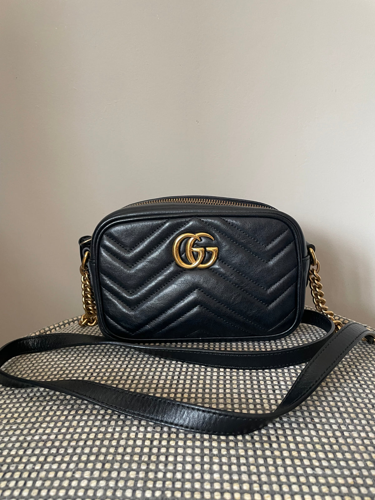 Preloved Gucci Marmont Crossbody Camera Bag, Mini