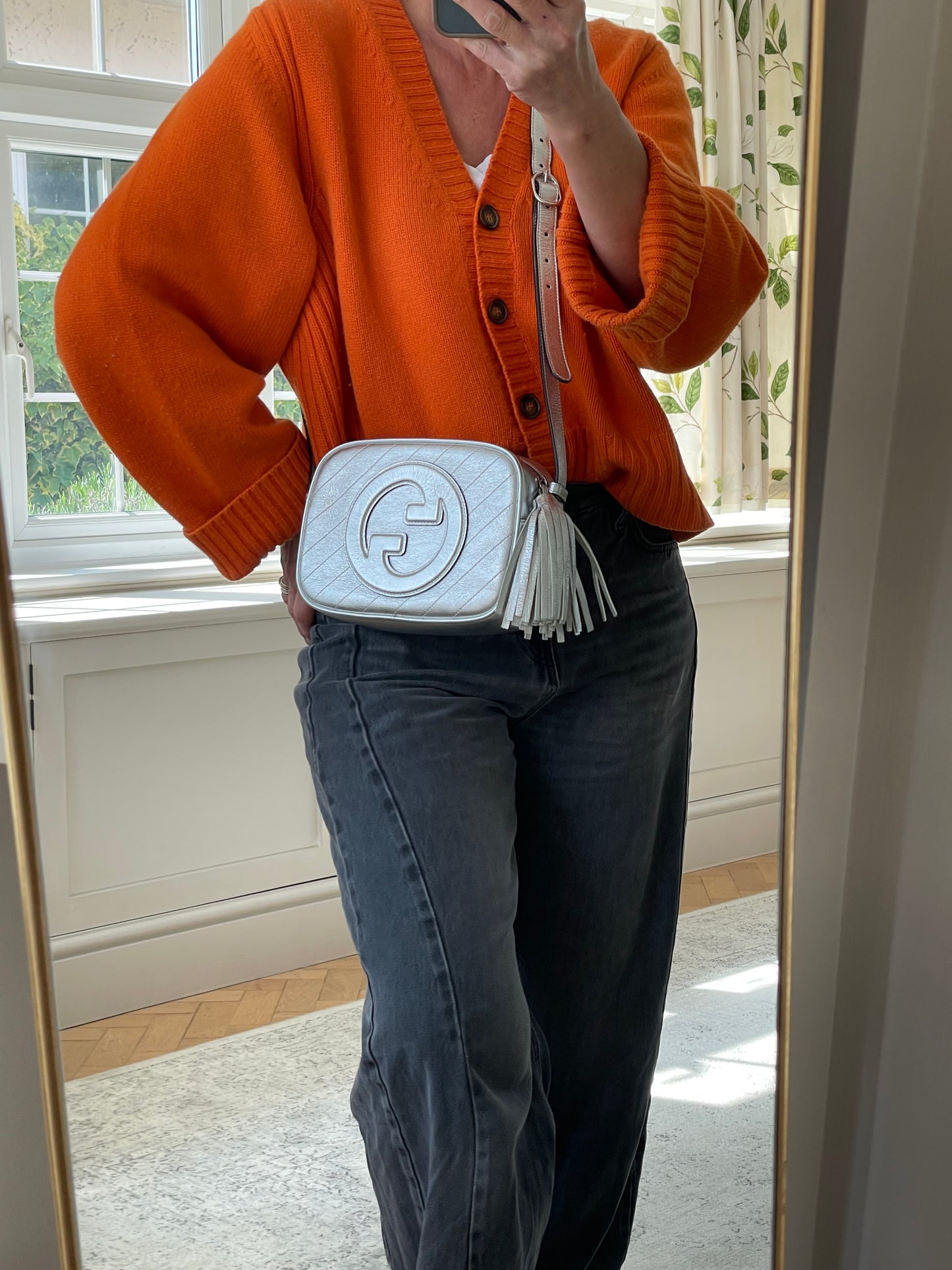 Preloved Gucci Blonde Crossbody Bag, Small