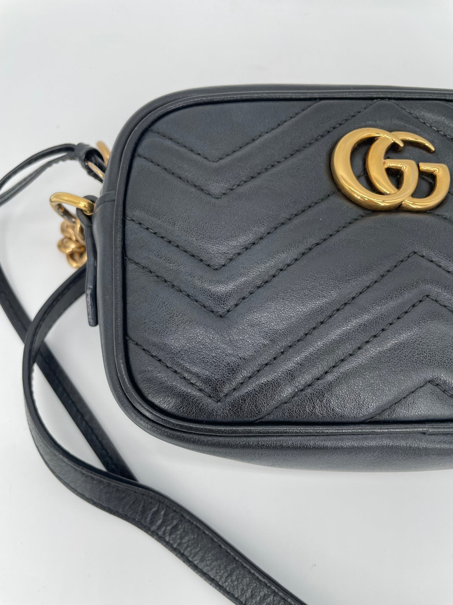 Preloved Gucci Marmont Crossbody Camera Bag, Mini
