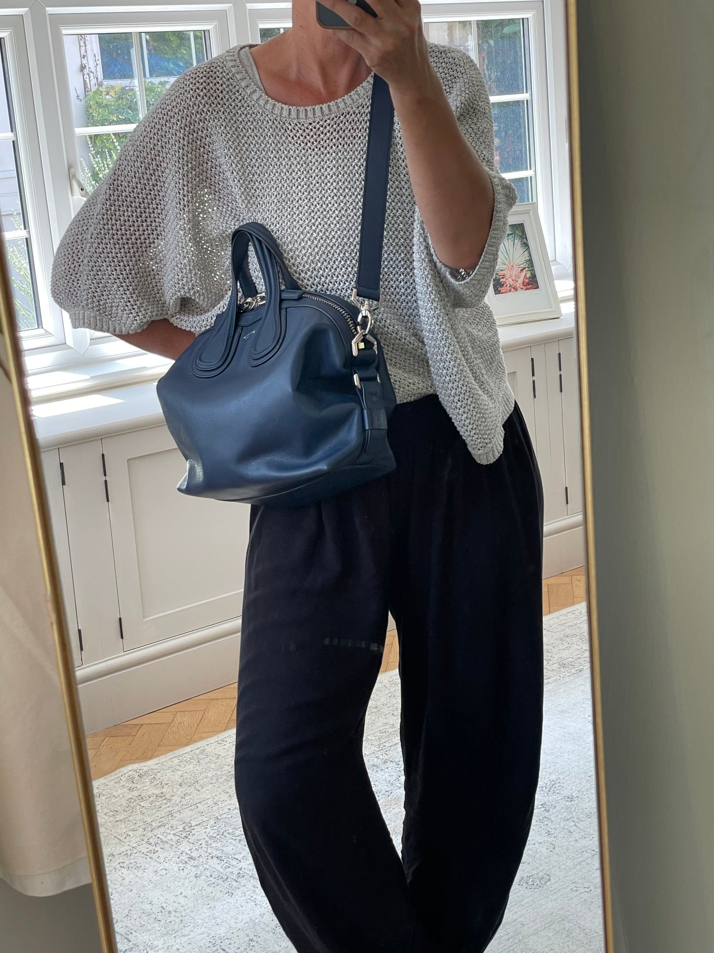 Preloved Givenchy Nightingale Shoulder Tote Bag, Small