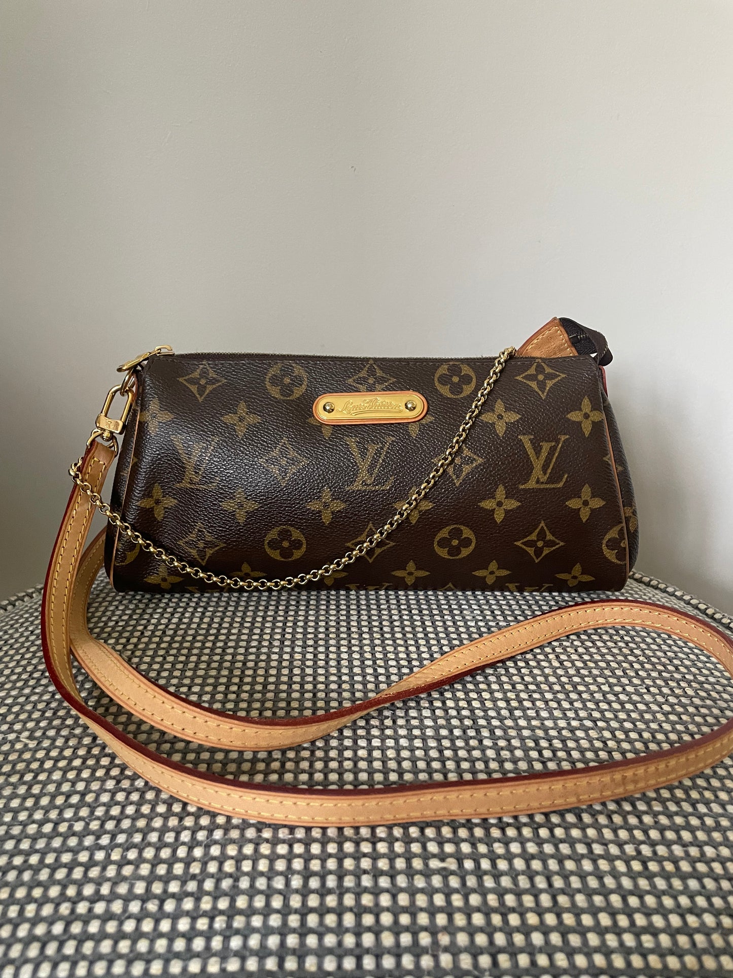 Preloved Louis Vuitton Monogram Canvas Eva Clutch/Crossbody Bag