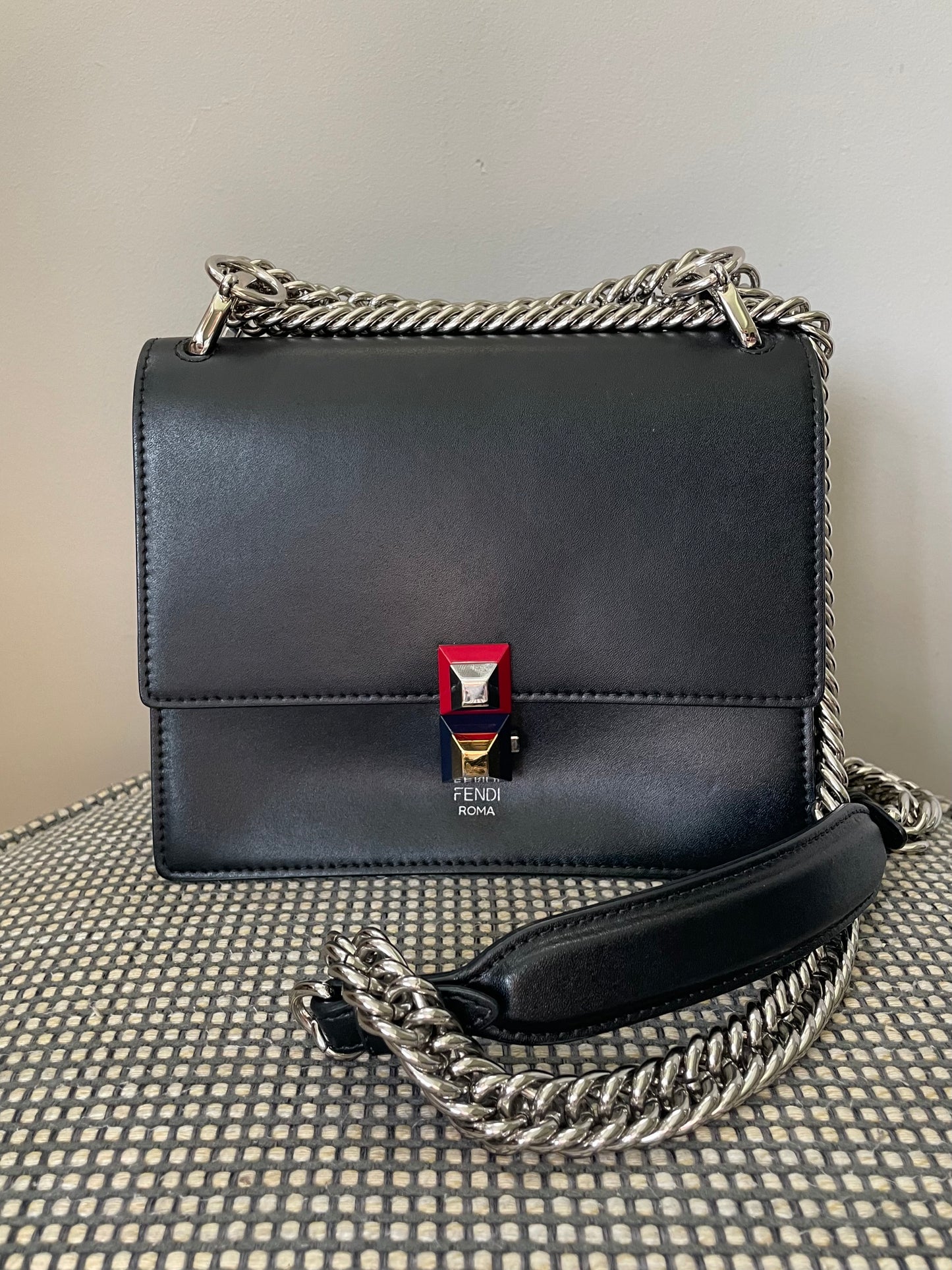 Preloved Fendi Kan I Two Way Shoulder Bag, Small