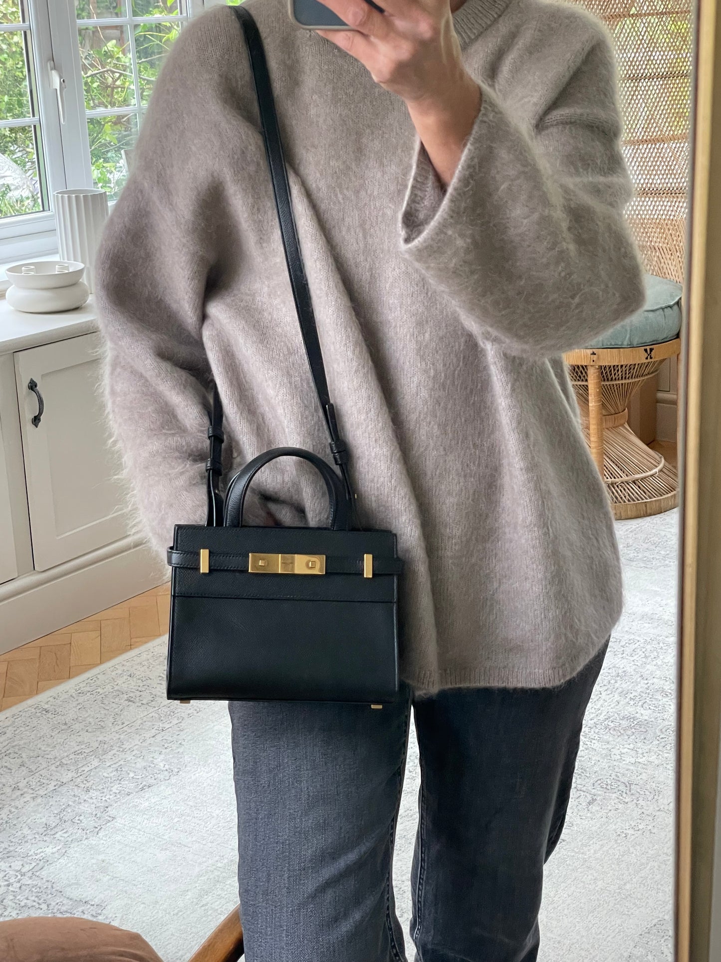 Preloved Saint Laurent Manhattan Tote Bag, Nano