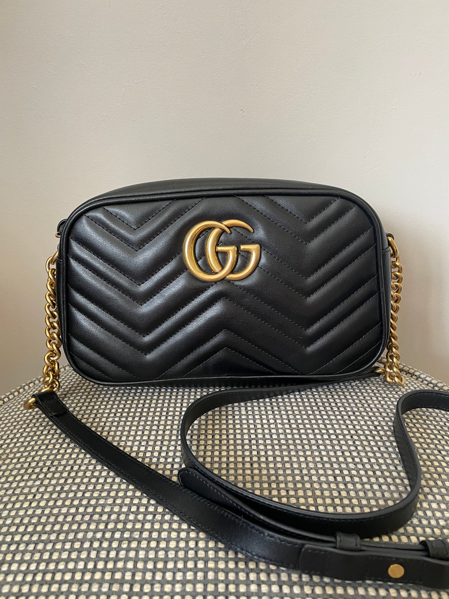 Preloved Gucci Marmont Shoulder Bag, Small