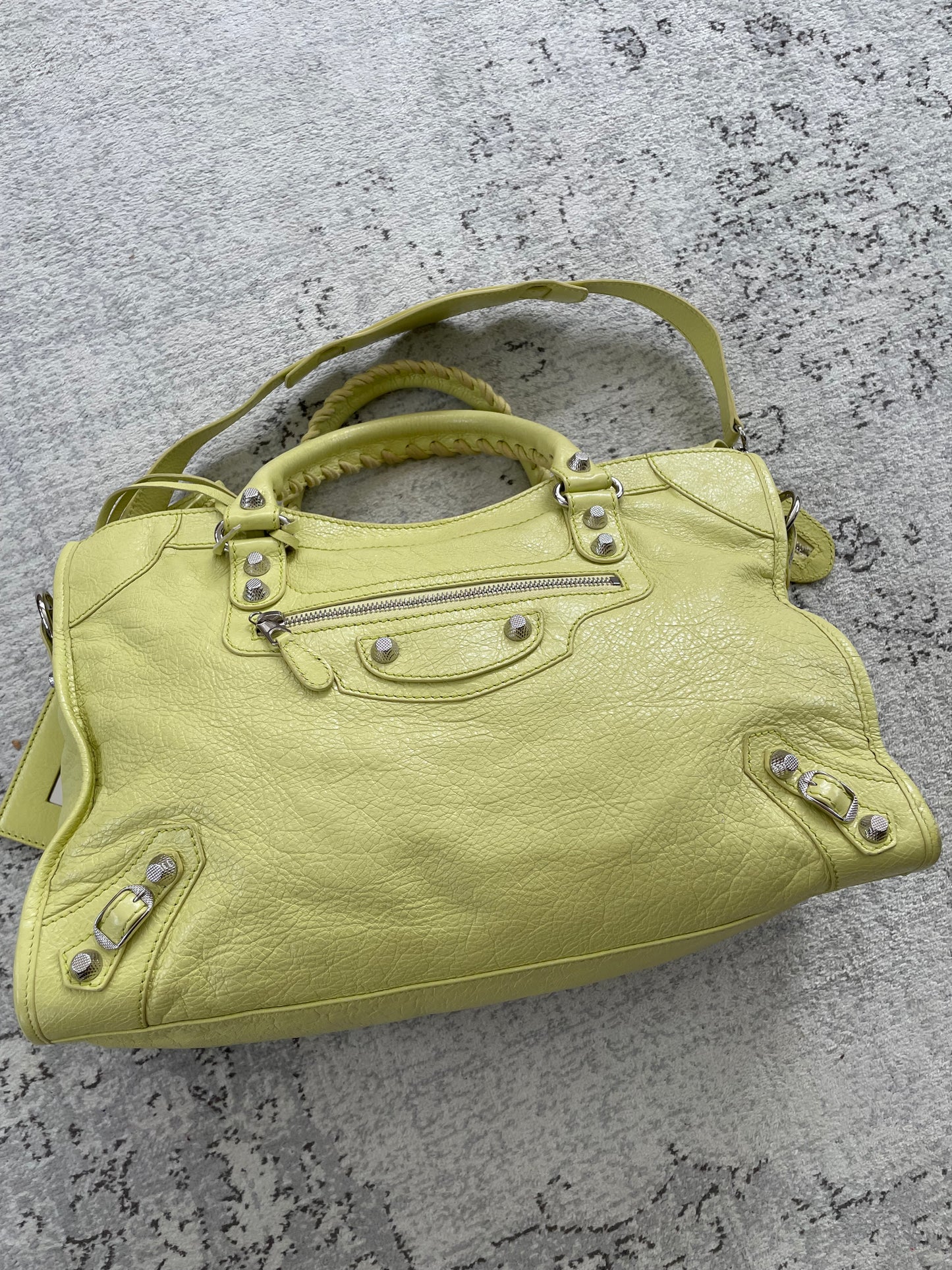 Preloved Balenciaga Motorcycle City Tote Bag, Medium