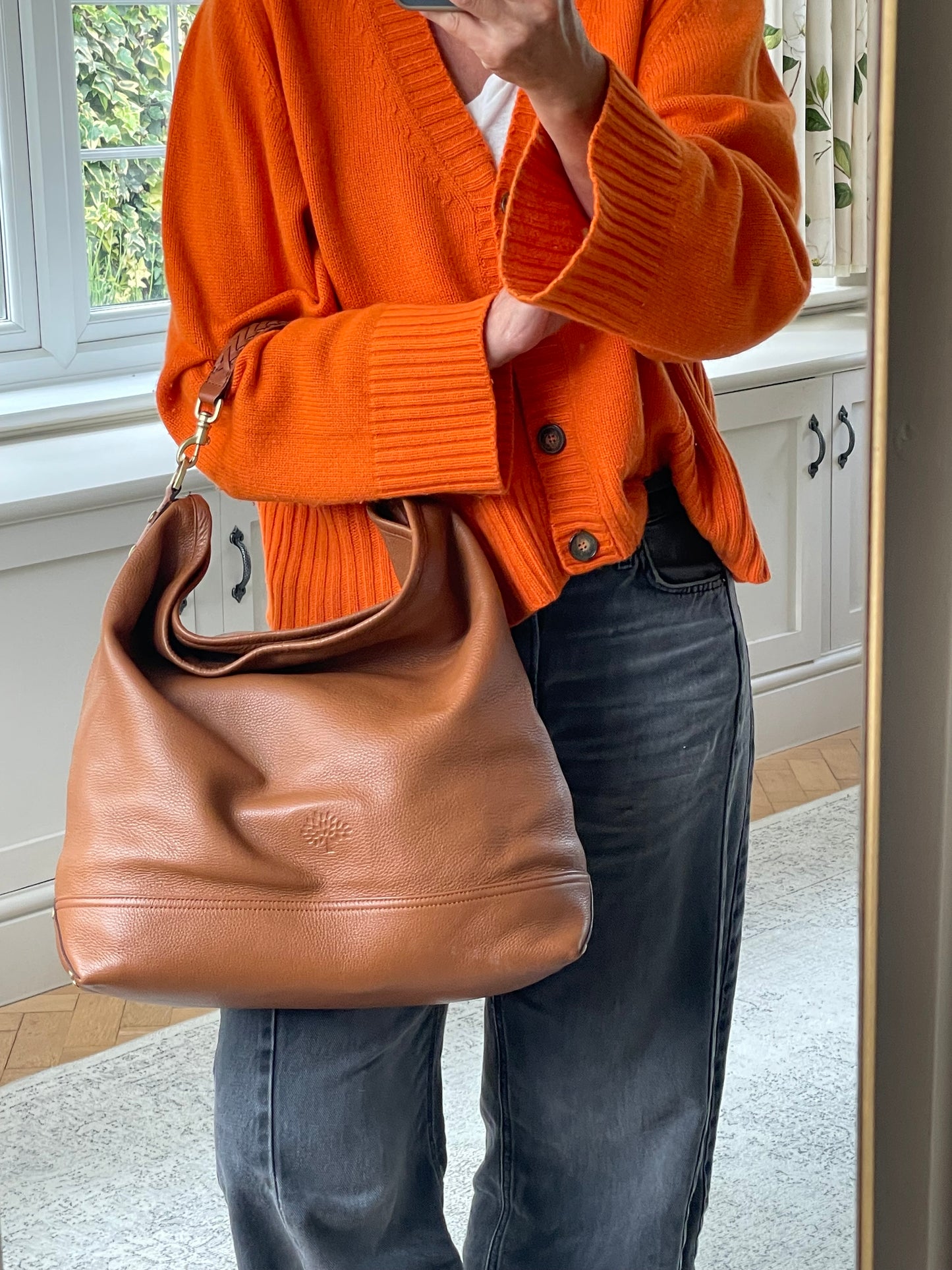 Preloved Mulberry Effie Shoulder Hobo Bag