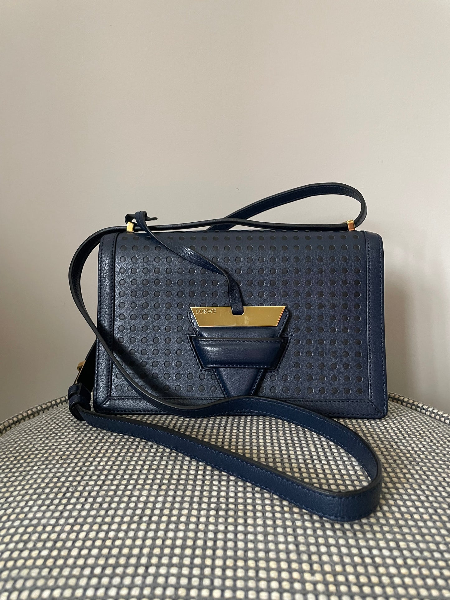 Preloved Loewe Barcelona Crossbody Bag, Medium