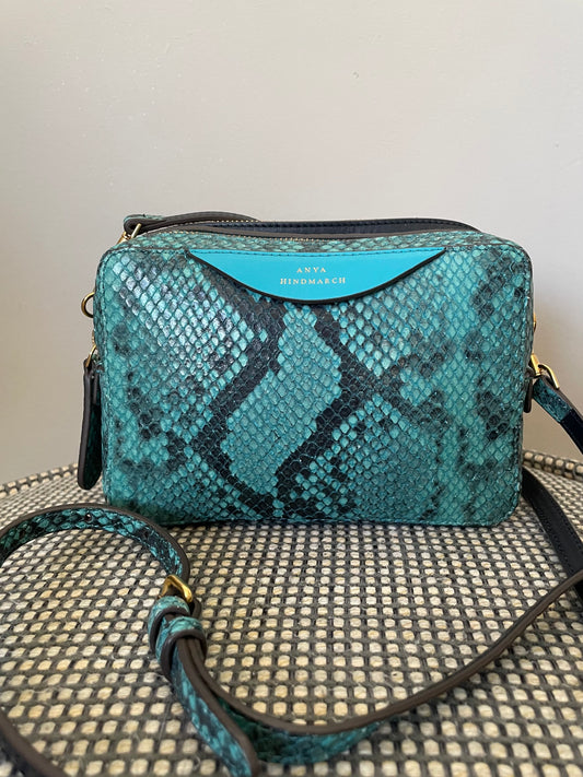 Preloved Anya Hindmarch Double Zip Crossbody Bag