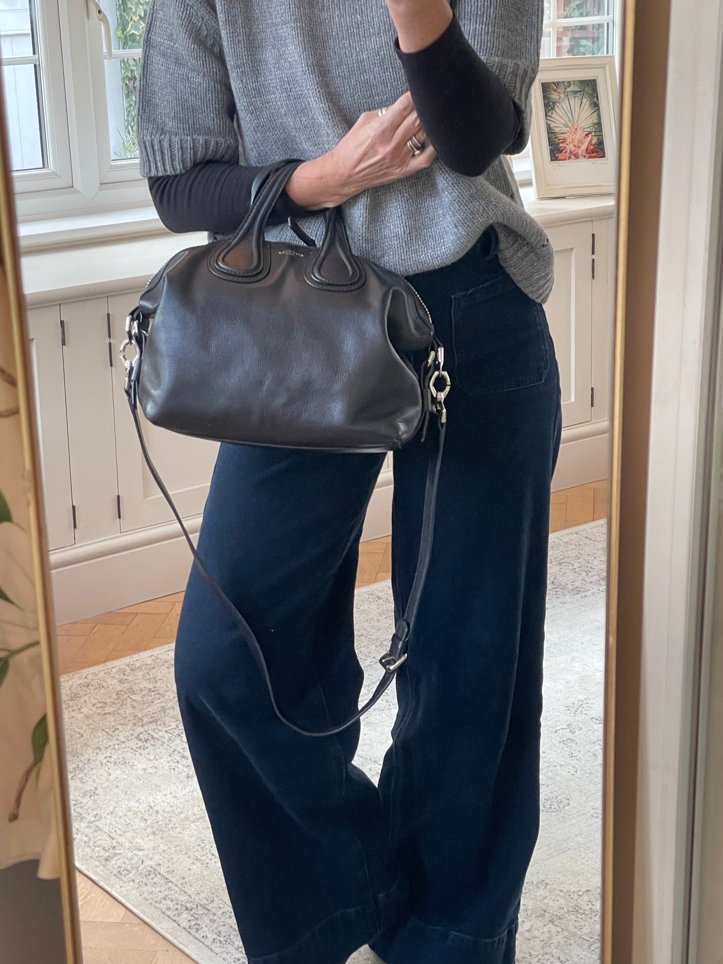 Preloved Givenchy Nightingale Shoulder Tote Bag, Small