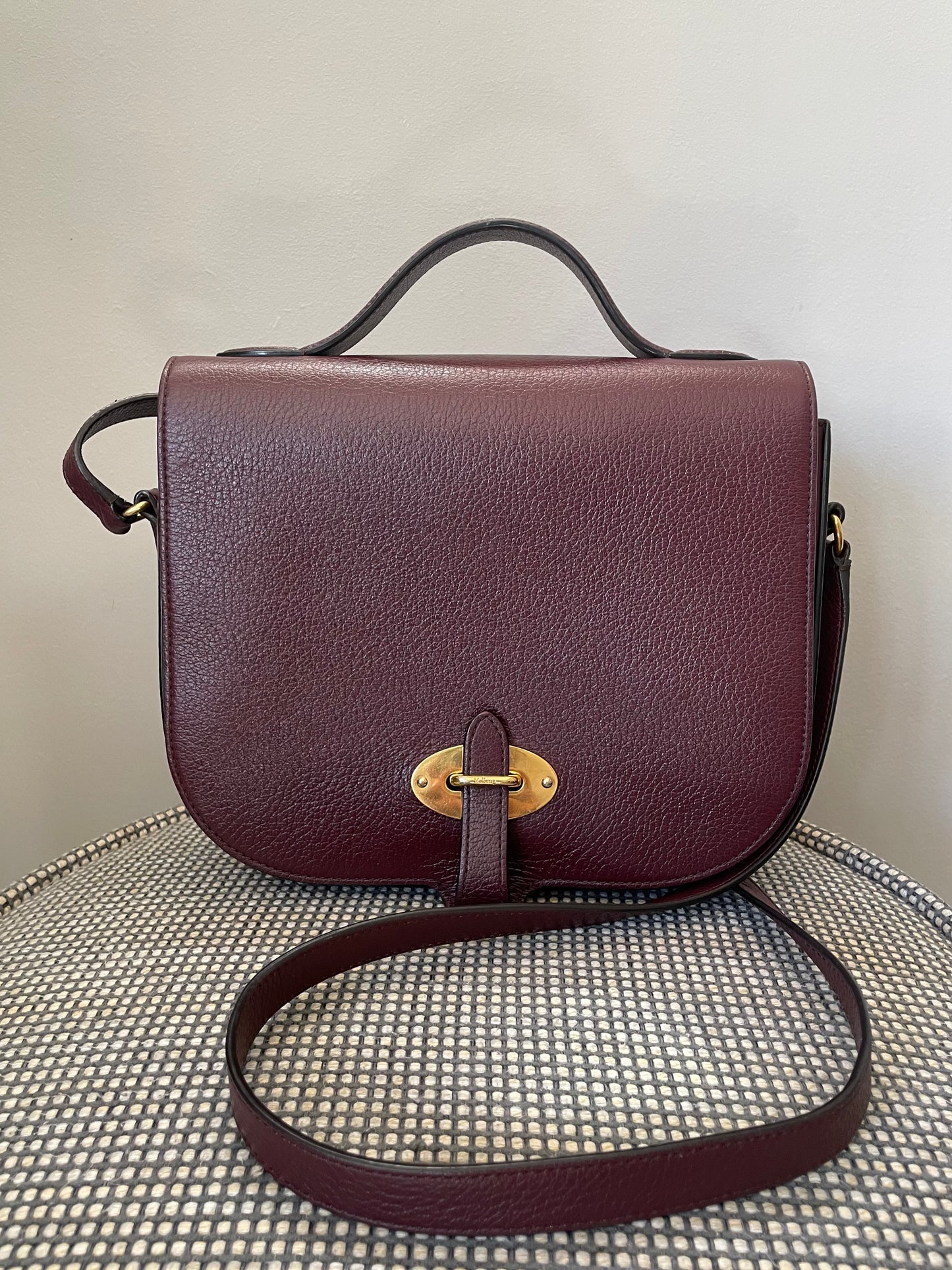 Preloved Mulberry Tenby Satchel Bag, Large