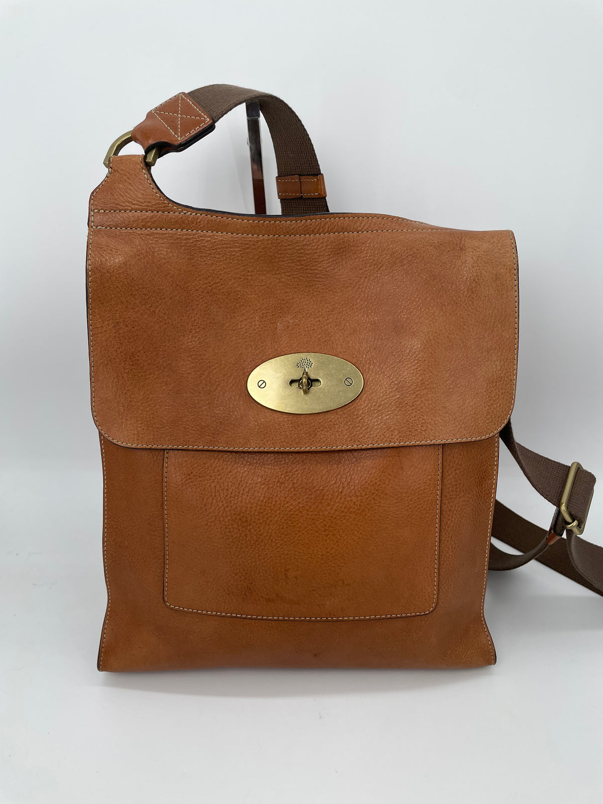 Preloved Mulberry Antony Messenger Crossbody Bag, Large