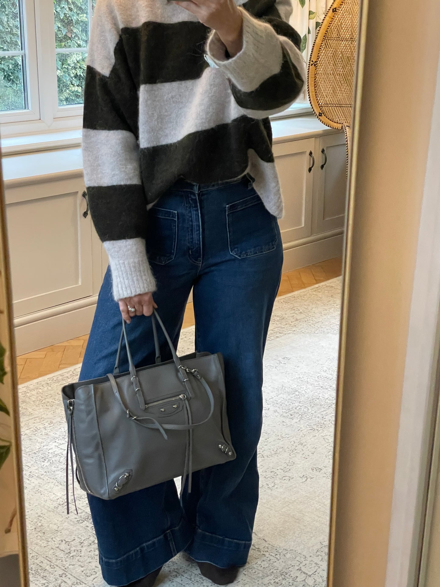 Preloved Balenciaga Papier Side Zip Tote, Medium