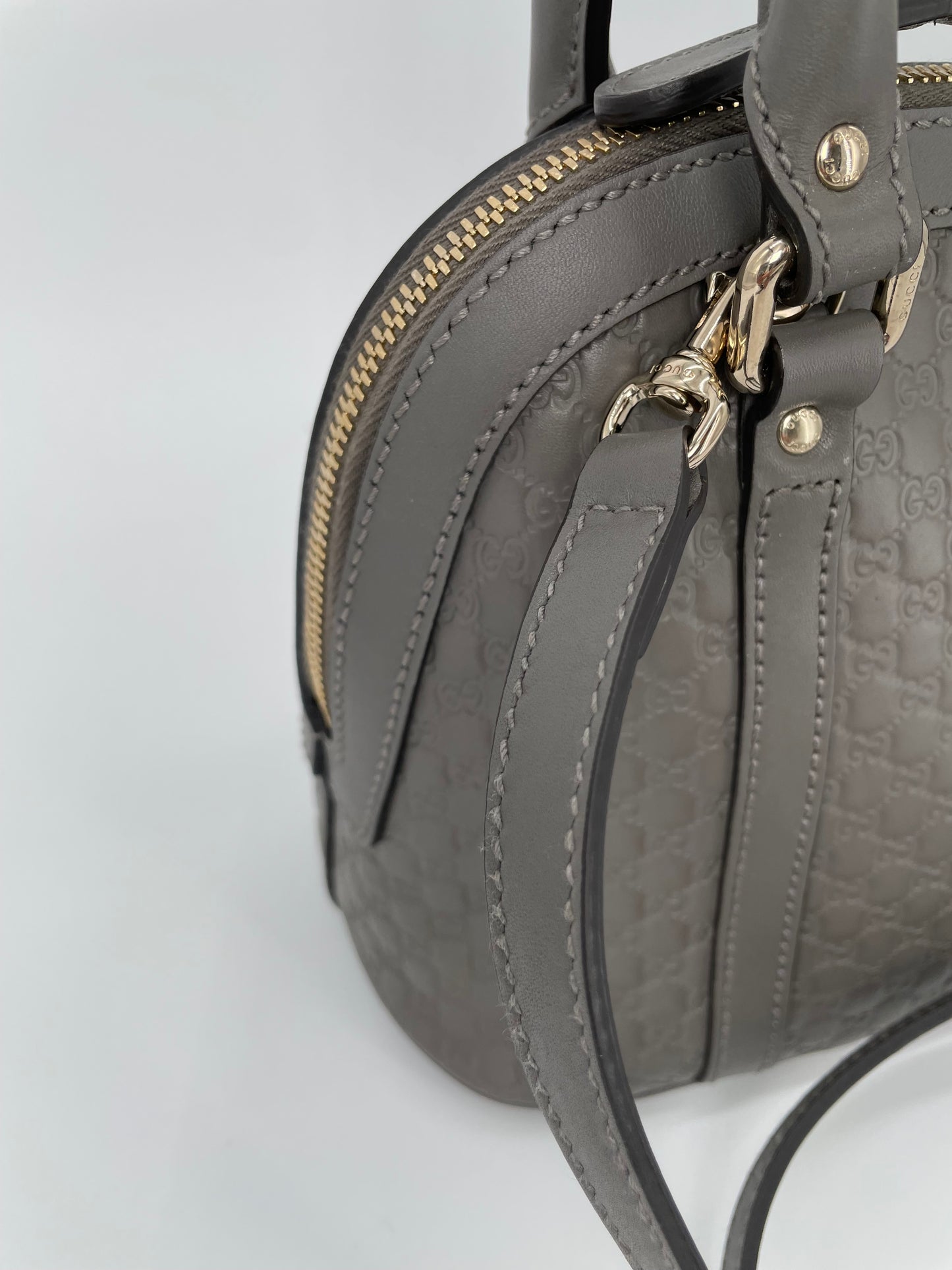 Preloved Gucci Guccissima Dome Shoulder Bag, Mini