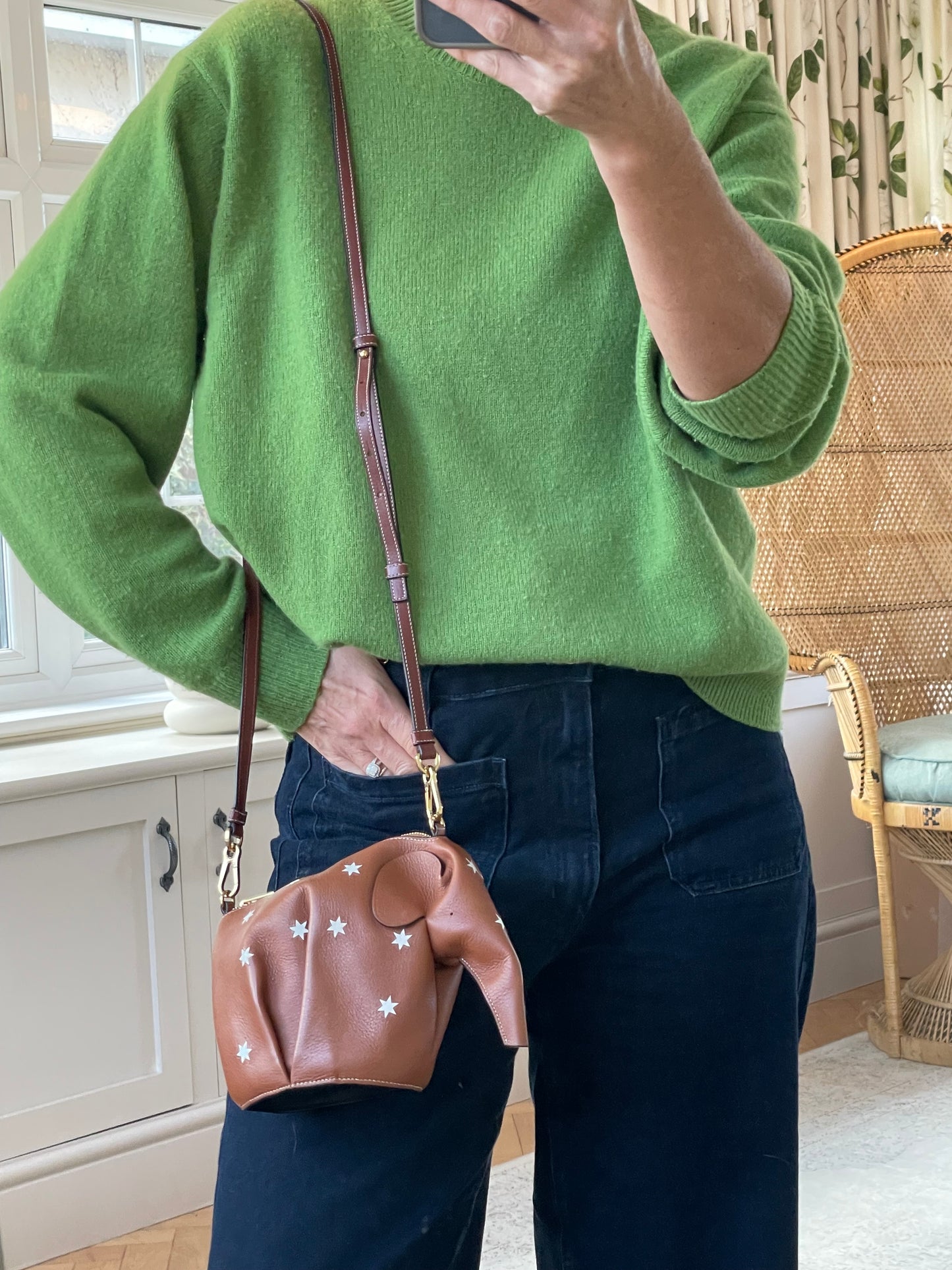 Preloved Loewe Mini Star Elephant Crossbody Bag