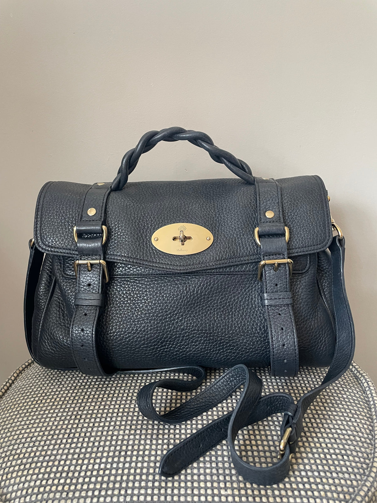 Preloved Mulberry Alexa Satchel Bag, Medium