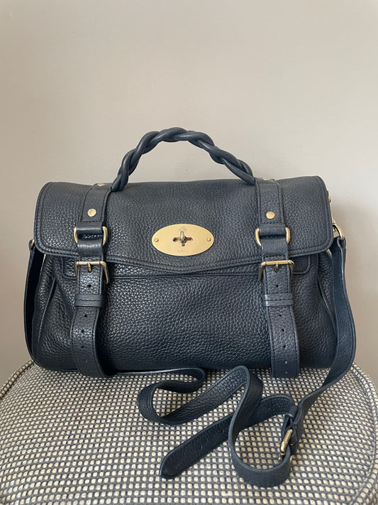 Preloved Mulberry Alexa Satchel Bag, Medium