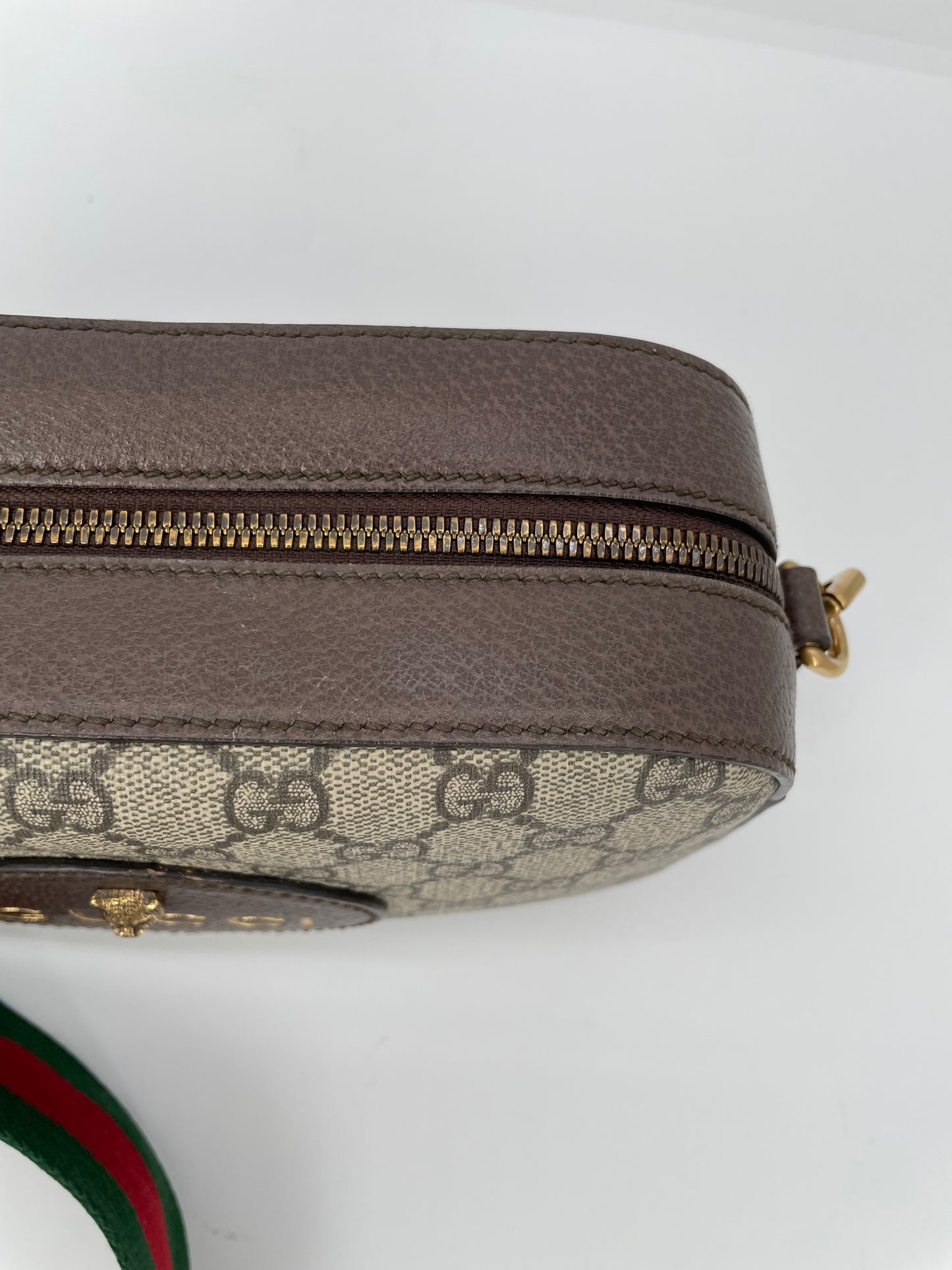Preloved Gucci GG Supreme Monogram Web Neo Vintage Shoulder Bag