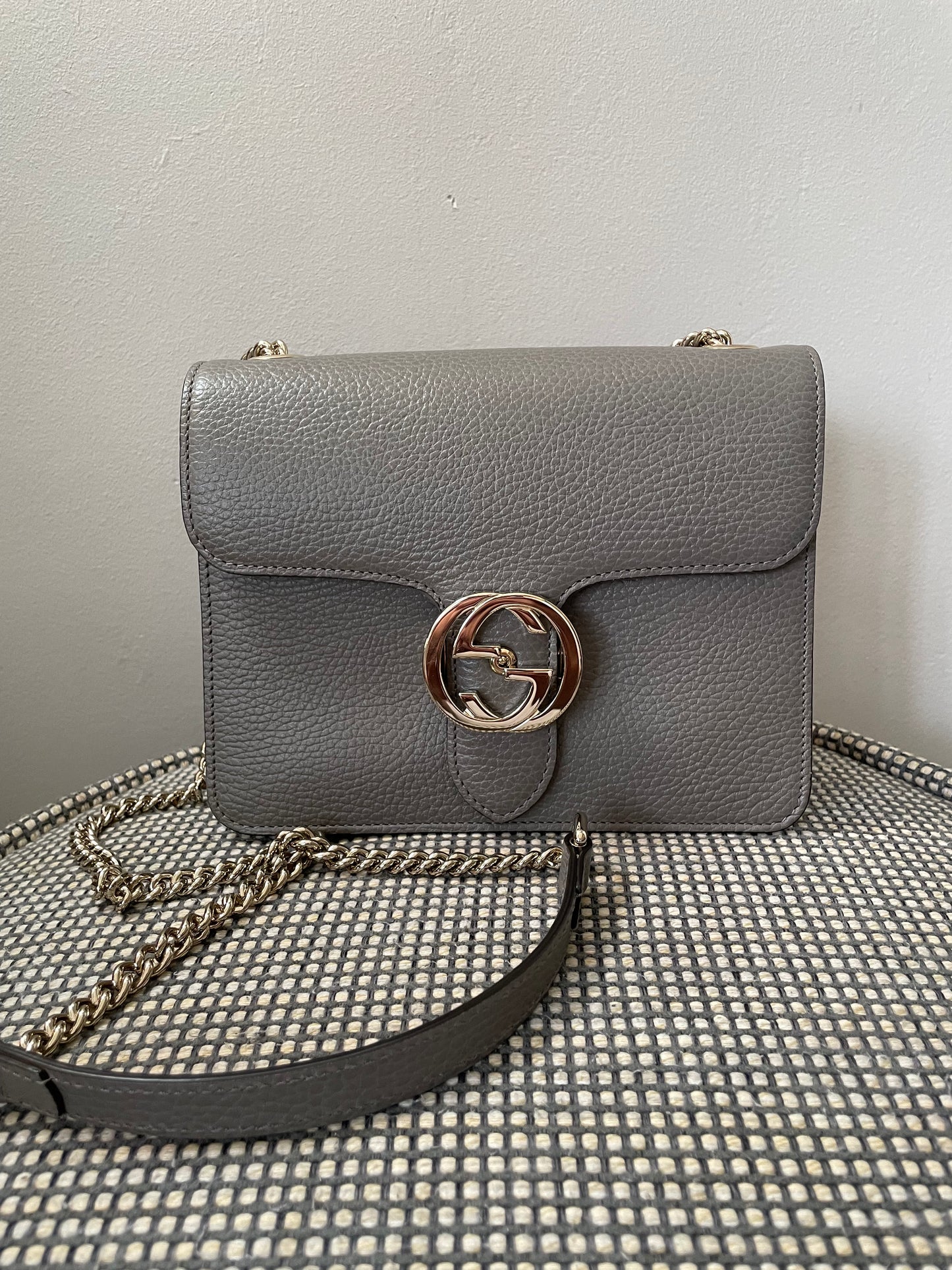 Preloved Gucci Interlocking Shoulder Bag