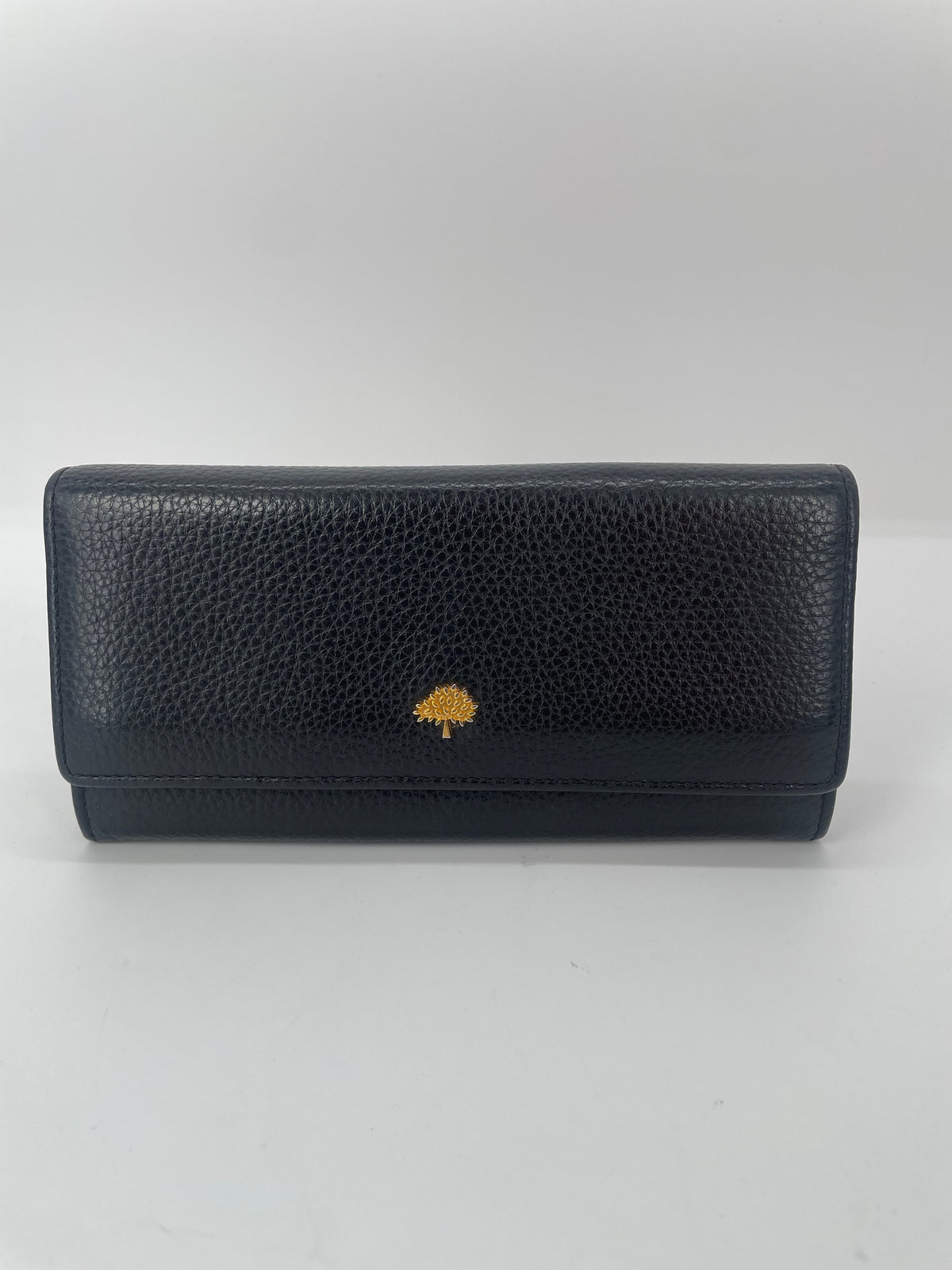 Preloved Mulberry Continental Tree Classic Grain Wallet